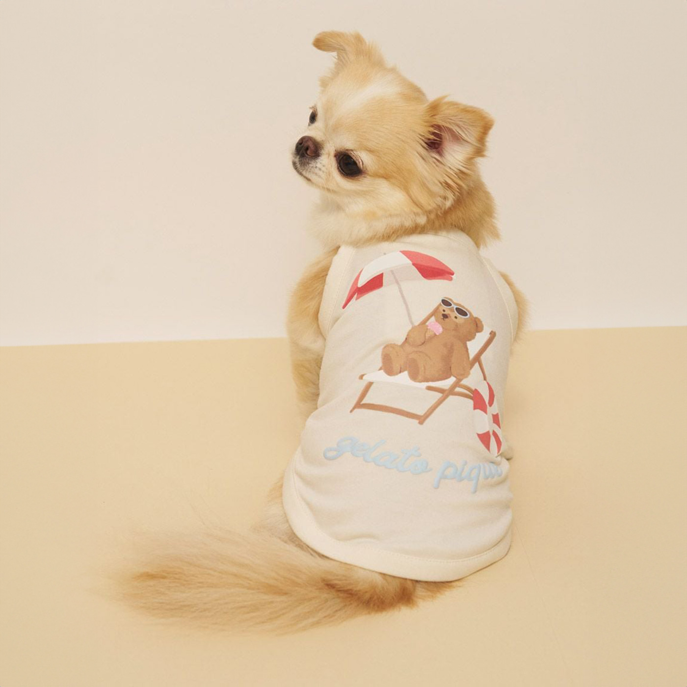 gelato pique（ジェラートピケ） CAT&DOG 接触冷感 サマーベア柄プル