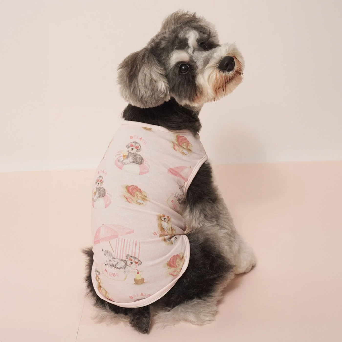 Pique フード付き犬服2着セット gelato pique（ジェラートピケ） CAT&DOG 接触冷感 ビーチ
