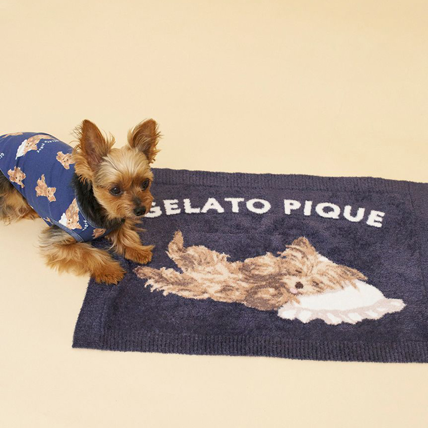 gelato pique（ジェラートピケ） CAT&DOG ヨークシャーテリア柄