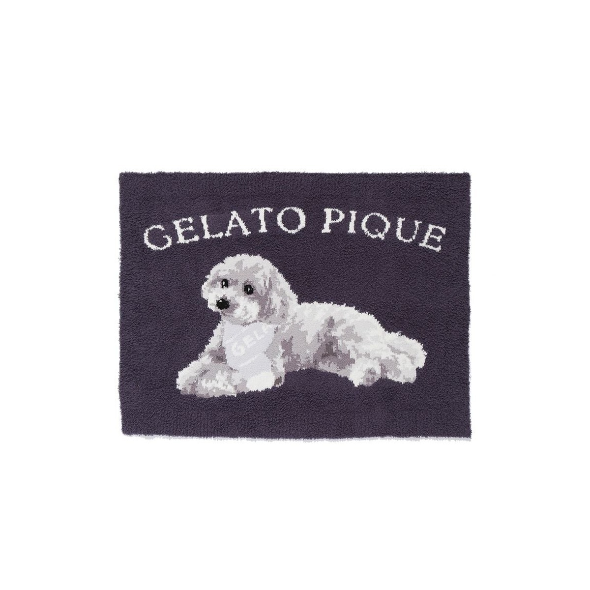 【新品】gelato pique ジェラートピケ ブランケット トイプードル gelato pique（ジェラートピケ） CAT&DOG ベビモコトイプードル柄