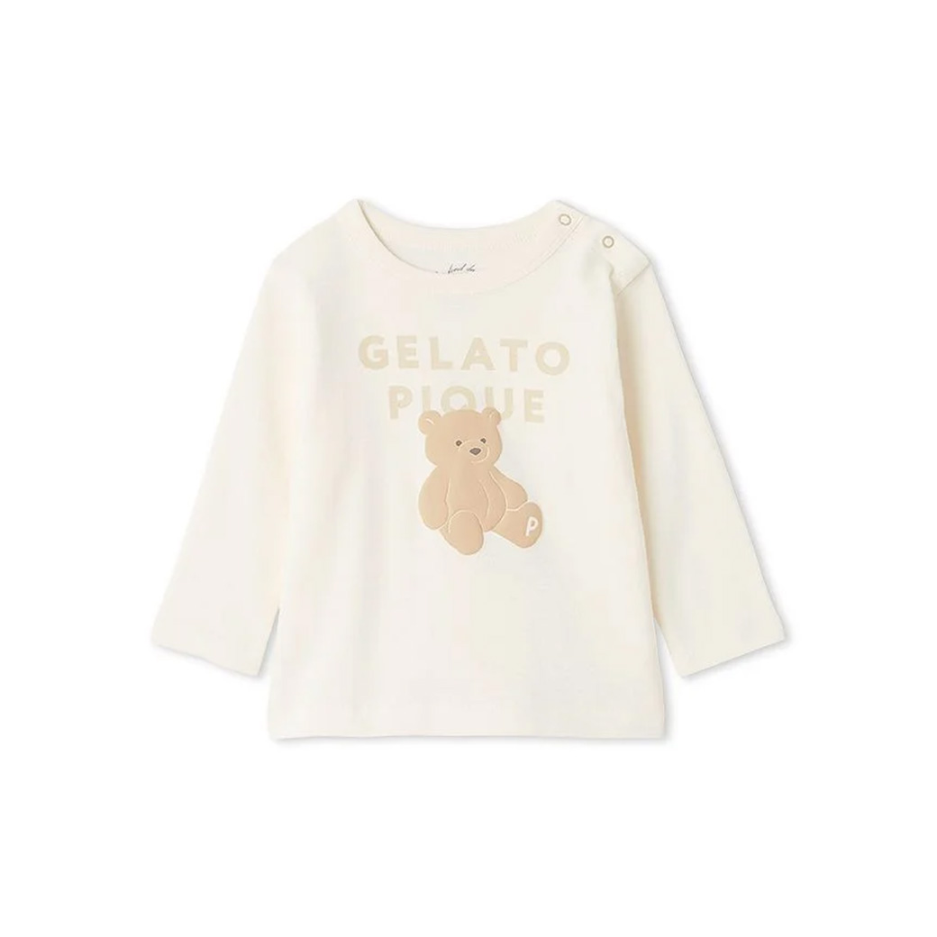 GELATO PIQUE テディベアルームウェアセット　タグ付き　ホワイト gelato pique ジェラートピケ ベビー BABY ぬいぐるみワン