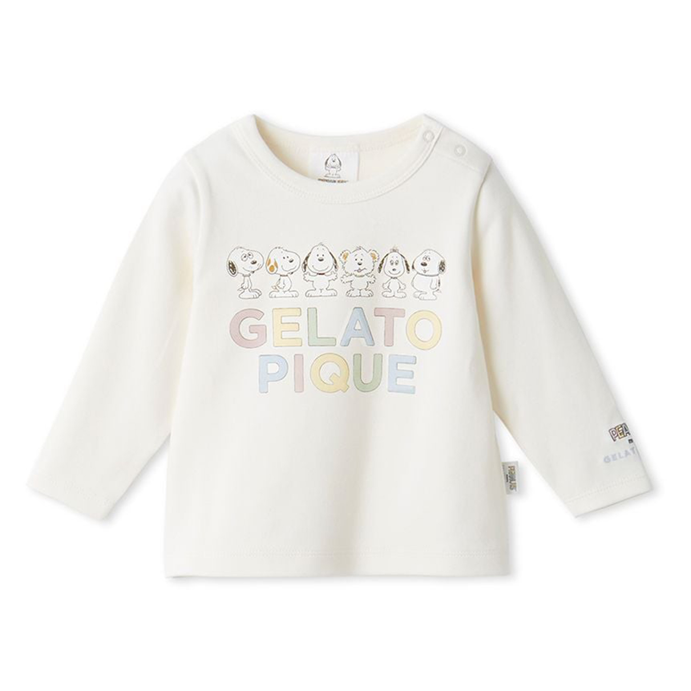 ジェラートピケ　スヌーピーワンポイントTシャツ＆ロングパンツ【新品未開封】 gelato pique（ジェラートピケ） ベビー PEANUTS PUPPIES ワンポイント