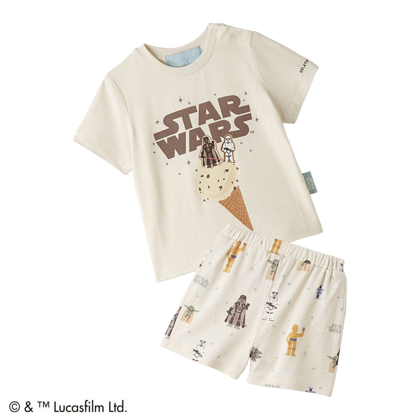 gelato pique（ジェラートピケ） gelato pique BABY STAR WARS ワン