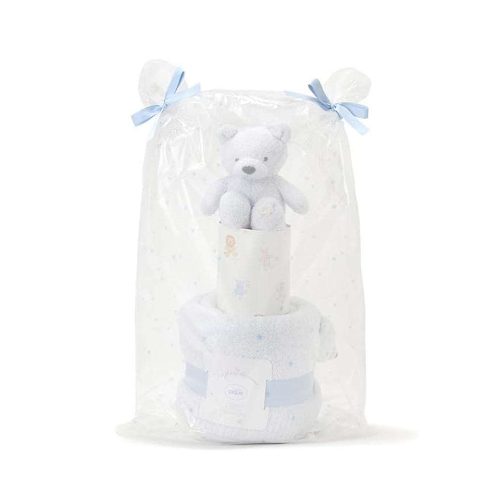 ジェラートピケ ダイパーケーキ2段 pbgg249127 ジェラピケ BABY ※ラッピング不可商品 おむつケーキ ブランケット付き ぬいぐるみ 出産祝い gelato piqueの画像
