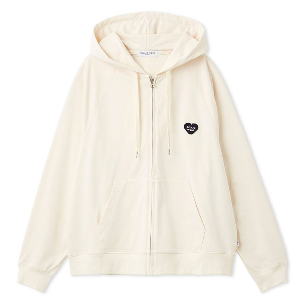 gelato pique（ジェラートピケ） オム 裏毛ハートロゴ刺繍パーカー
