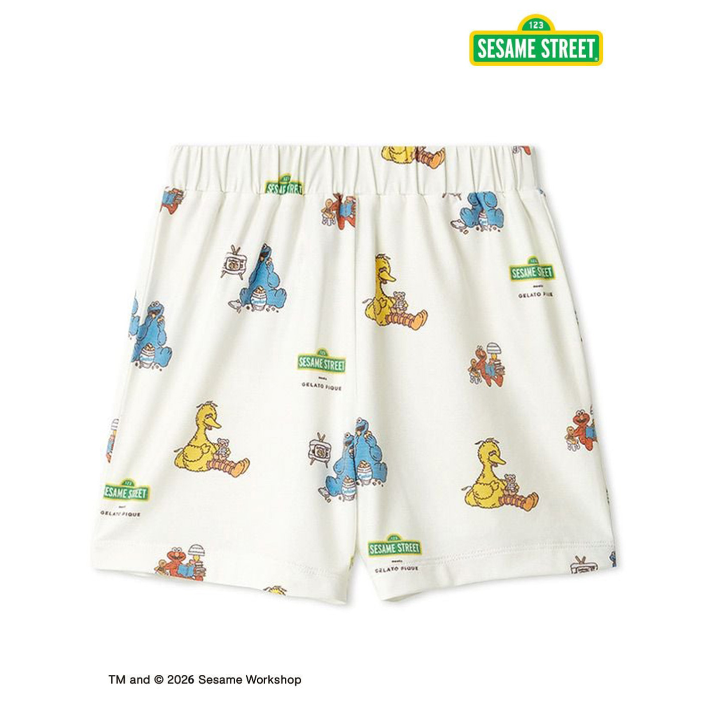 gelato pique（ジェラートピケ） キッズ KIDS SESAME STREET 総柄