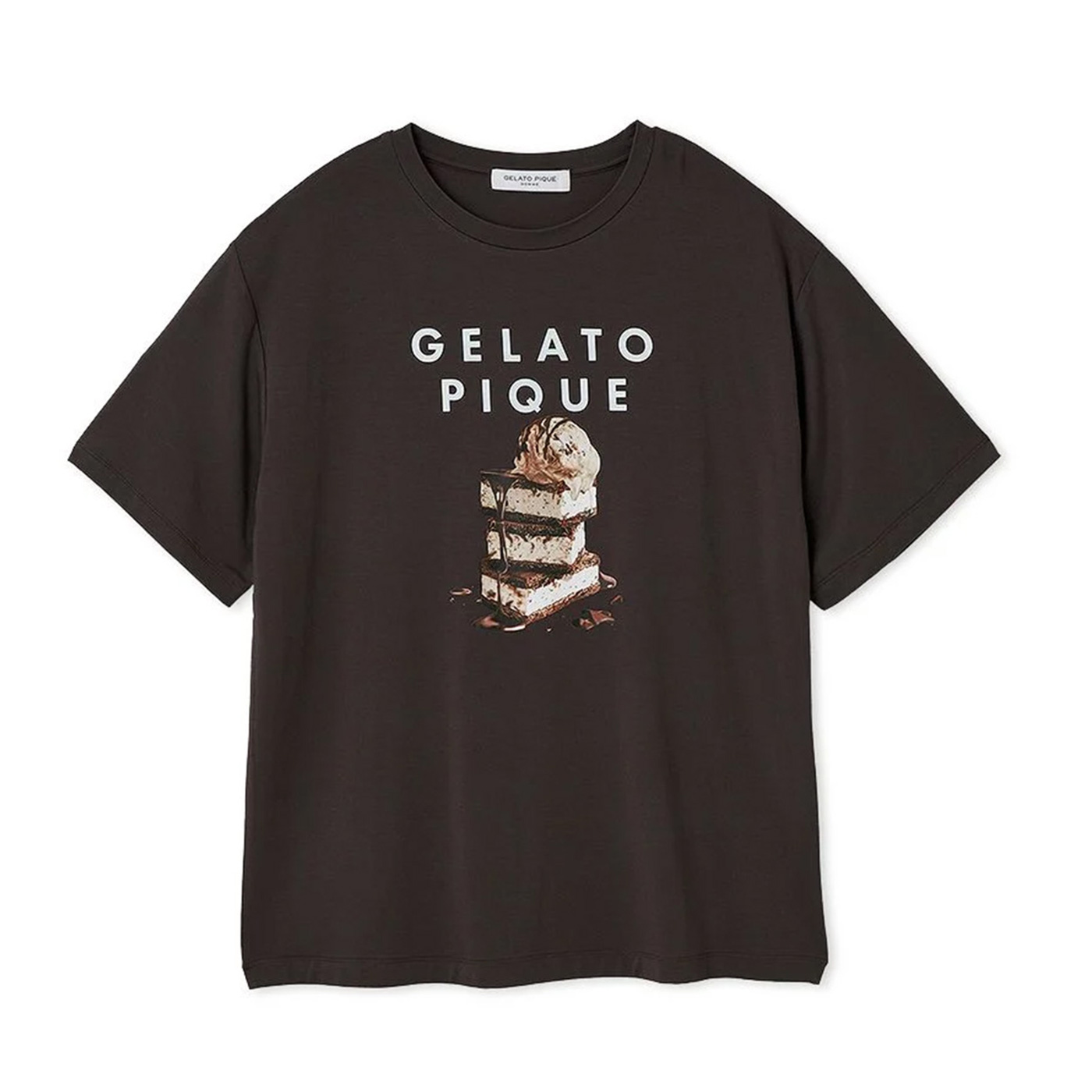 ジェラートピケ　メンズ　Mサイズ ミャクミャク　 Tシャツ チャコールグレー gelato pique ジェラートピケ オム 接触冷感 COOLレーヨンロゴT