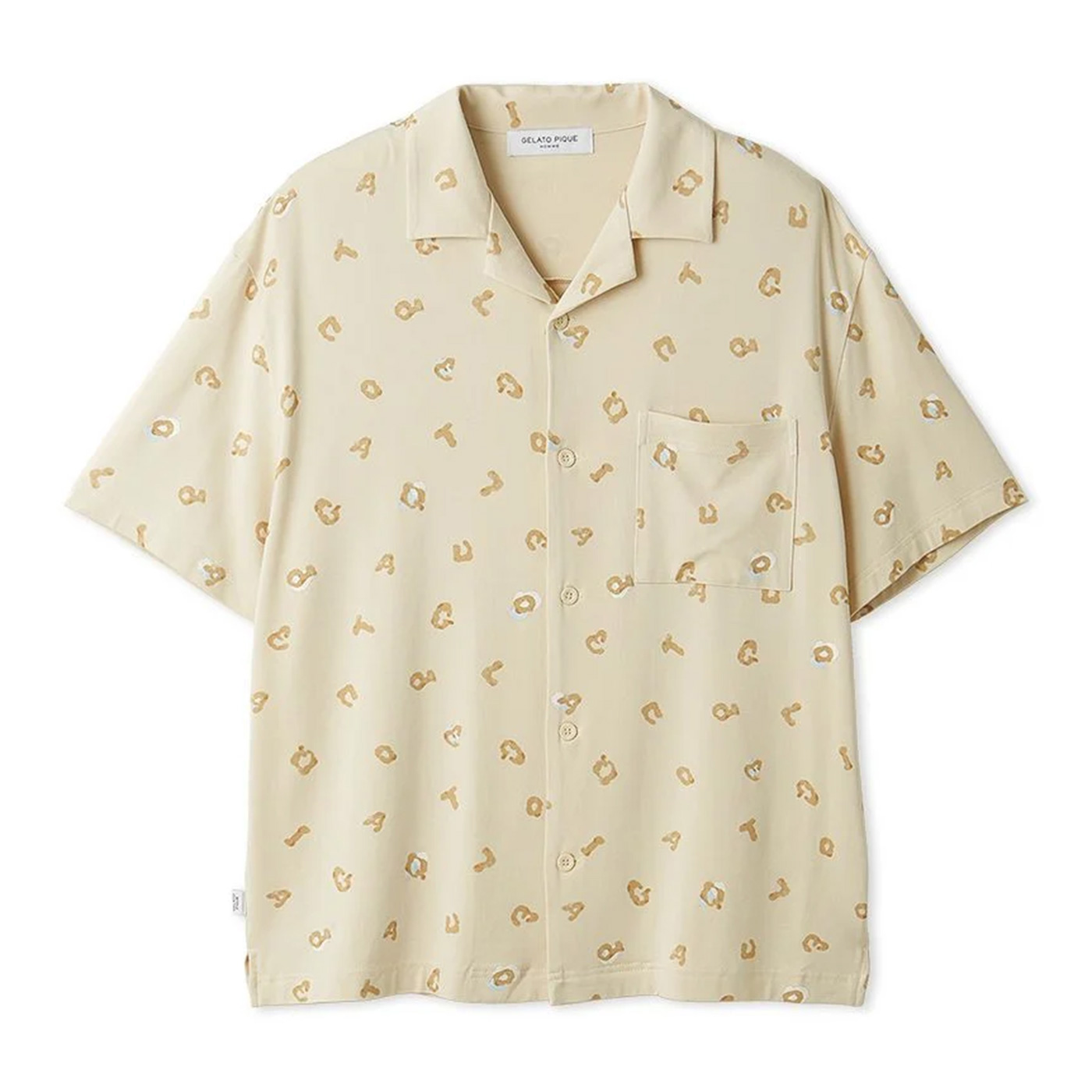 gelato pique ジェラートピケ オム レオパード総柄シャツ