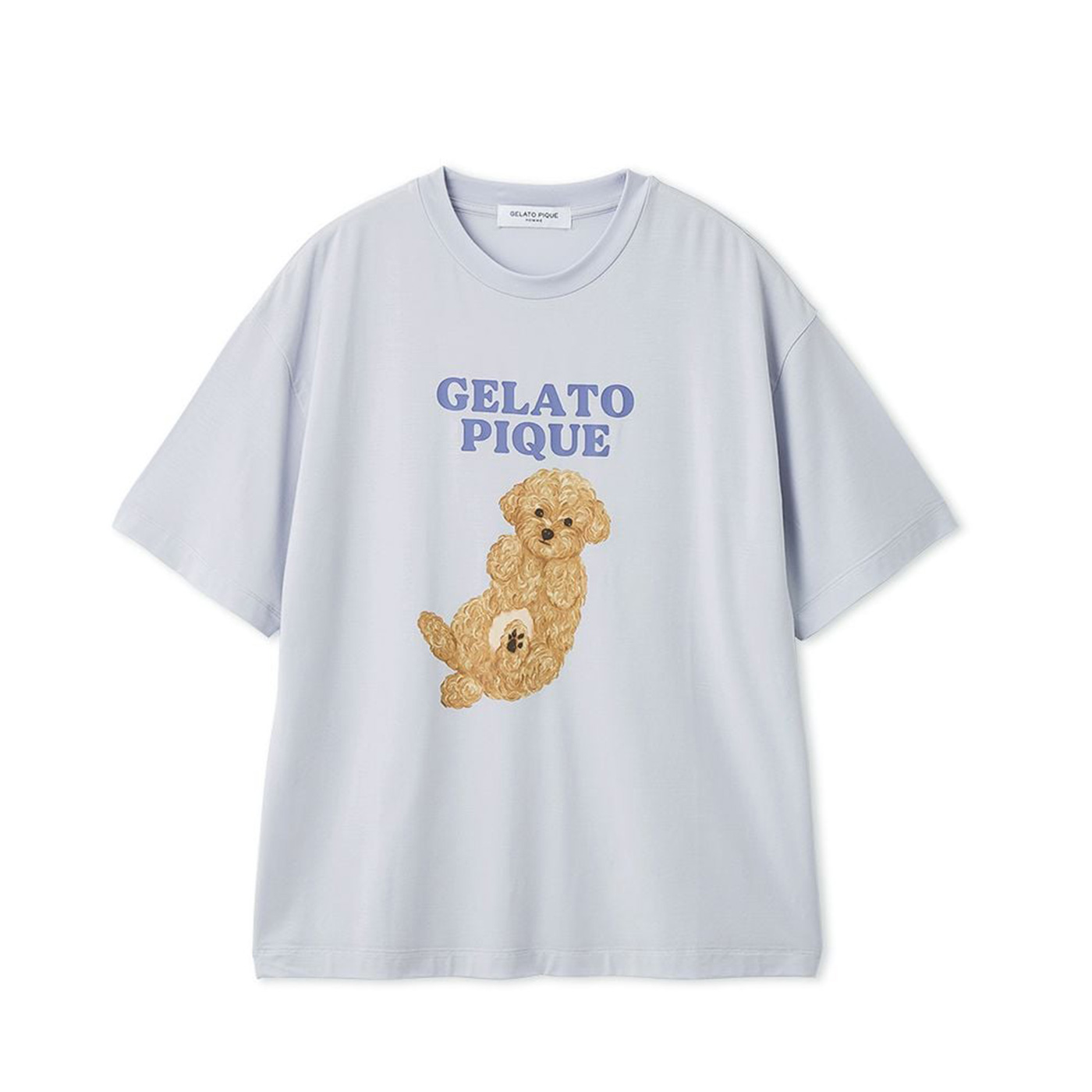 gelato pique（ジェラートピケ） オム ドッグワンポイントTシャツ