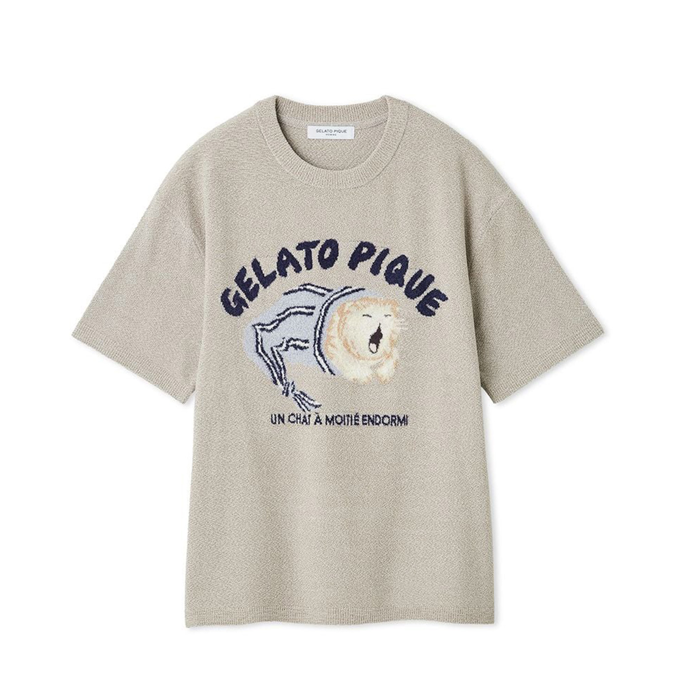 gelato pique ジェラートピケ オム sleeping cat ジャガードプル