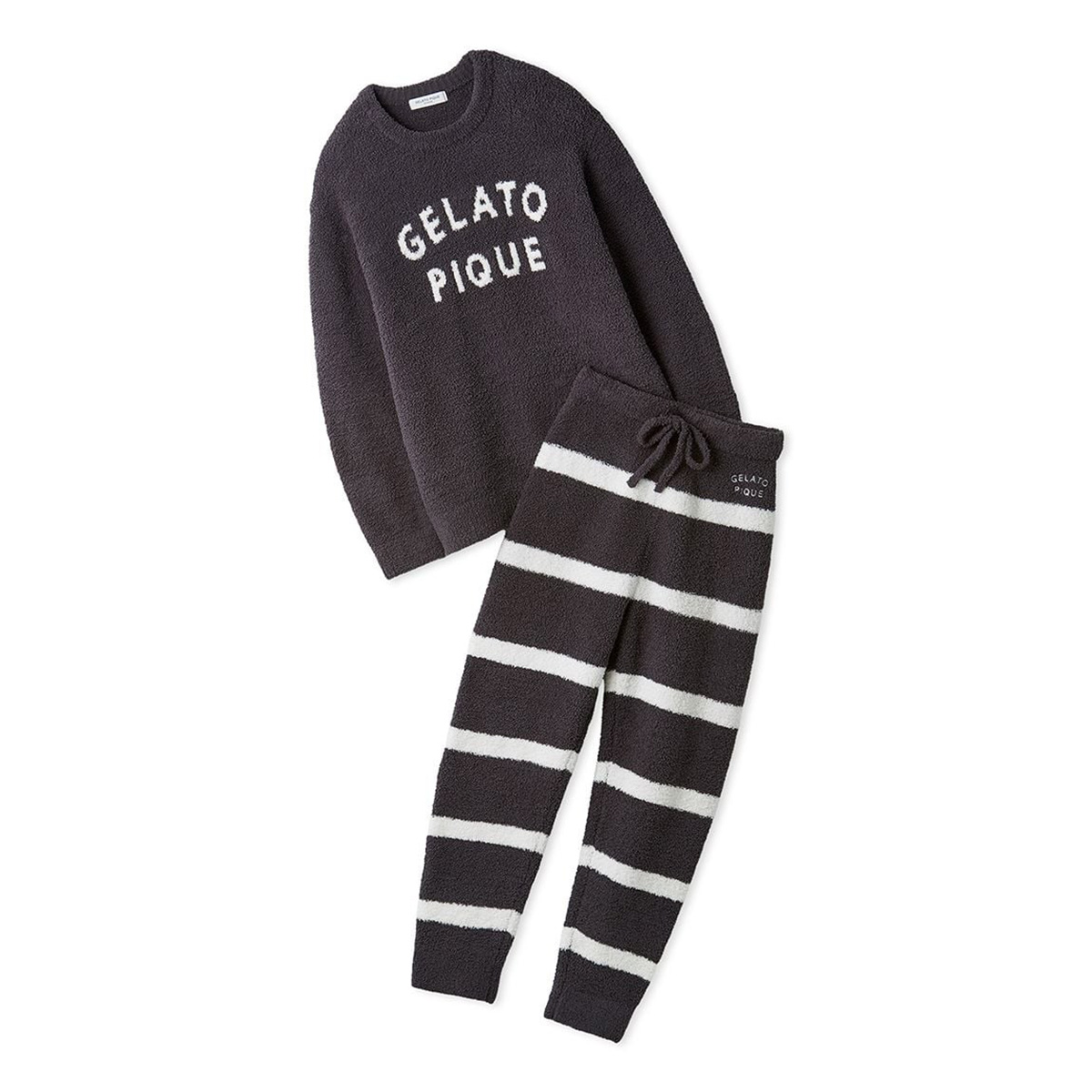 【新品】ジェラート ピケ　Jamesジャガードプルオーバー＆ロングパンツ gelato pique（ジェラートピケ） オム GELATO PIQUE HOMME パウダー