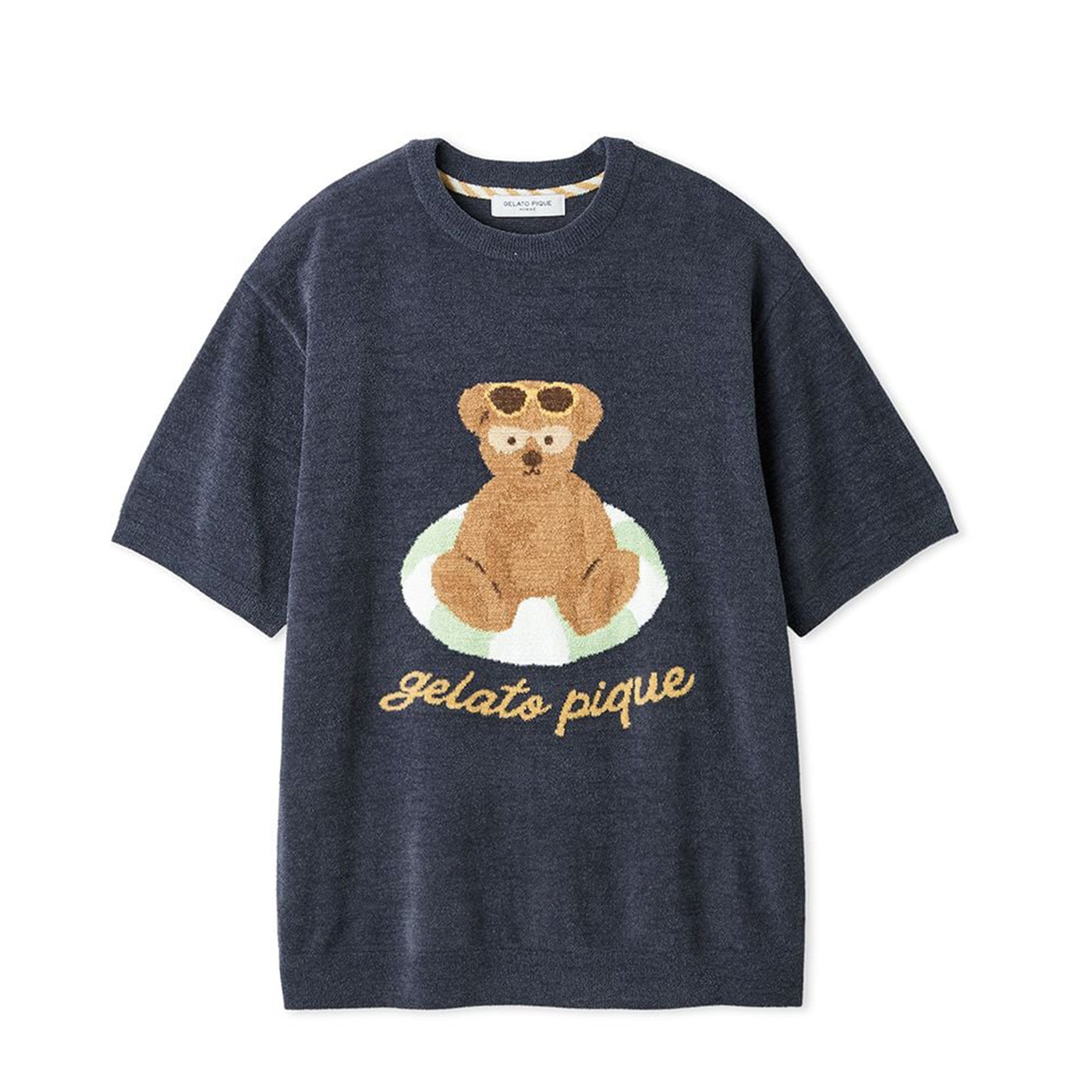 gelato pique（ジェラートピケ） オム サマーベアジャガードプル