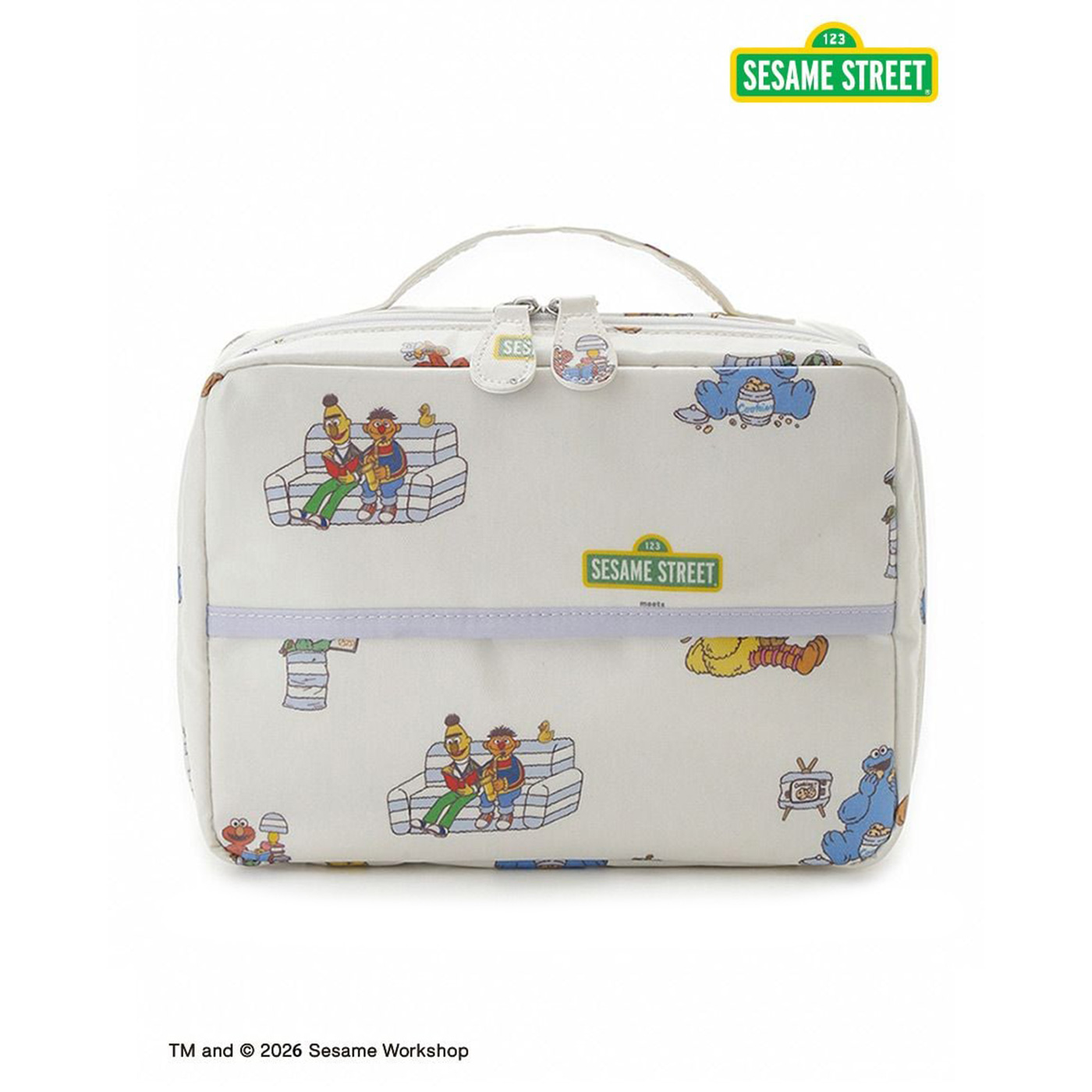 gelato pique（ジェラートピケ） SESAME STREET 総柄おむつポーチ