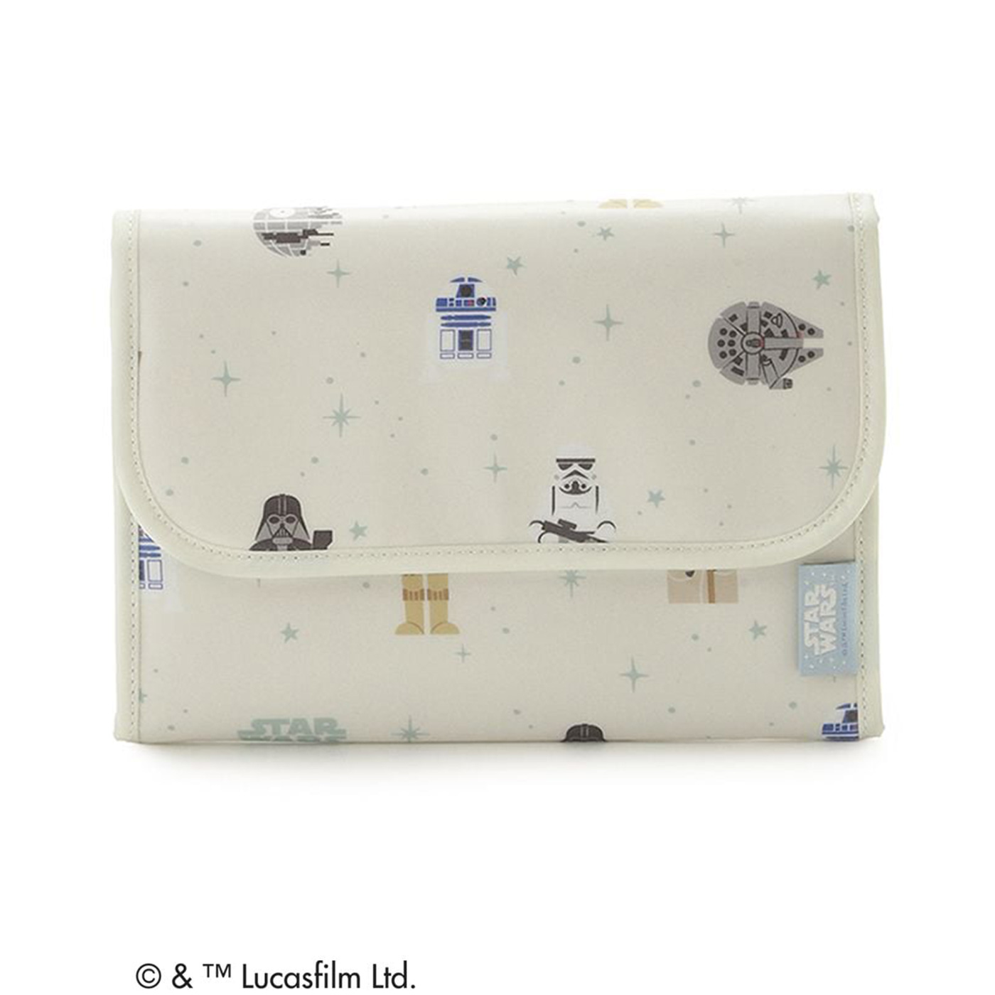 ジェラートピケ STAR WARS 総柄母子手帳ケースM ppgb262504 スターウォーズ コラボ ジェラピケ ママグッズ 抗菌防臭 収納ケース 出産祝い gelato piqueの画像