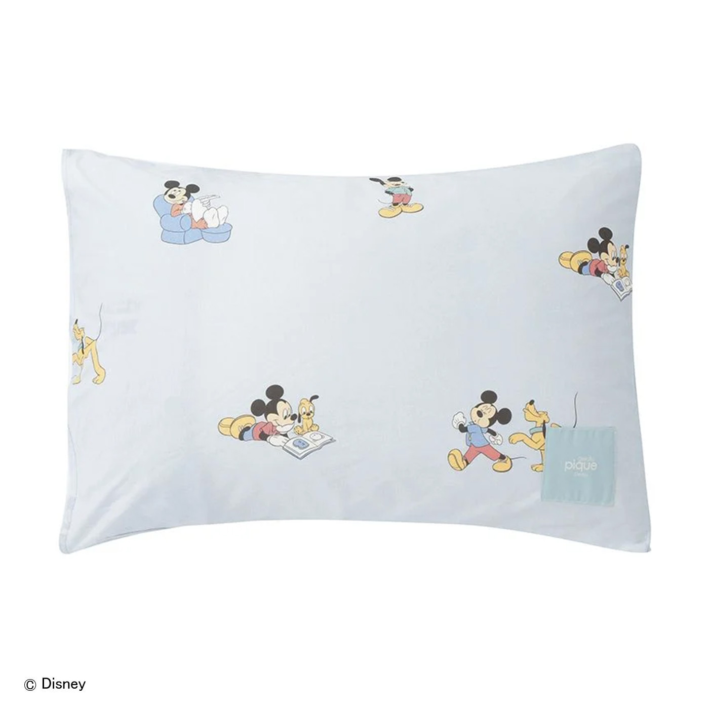 【 gelato pique】ディズニー　ピローケース gelato pique ジェラートピケ Sleep Mickey&Minnie ジャガード