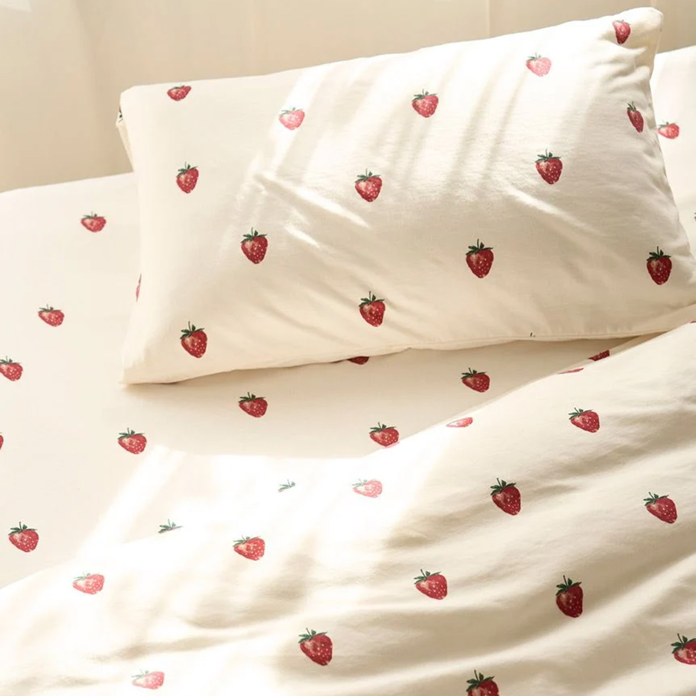 gelato pique（ジェラートピケ） Sleep ストロベリー柄3点セット