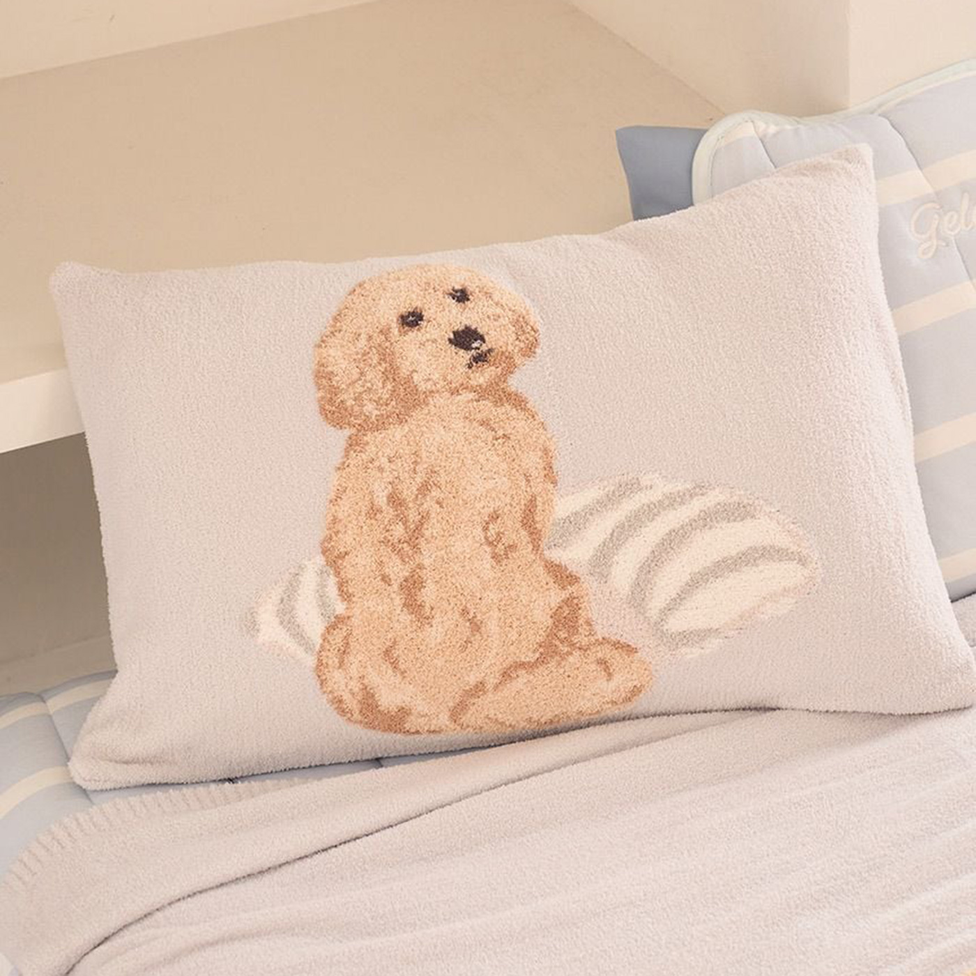 新品未使用　ジェラート ピケ　寝具　犬柄　DOG柄　掛け布団カバー　シングル gelato pique（ジェラートピケ） UNISEX エアリーモコプレイフルDOG