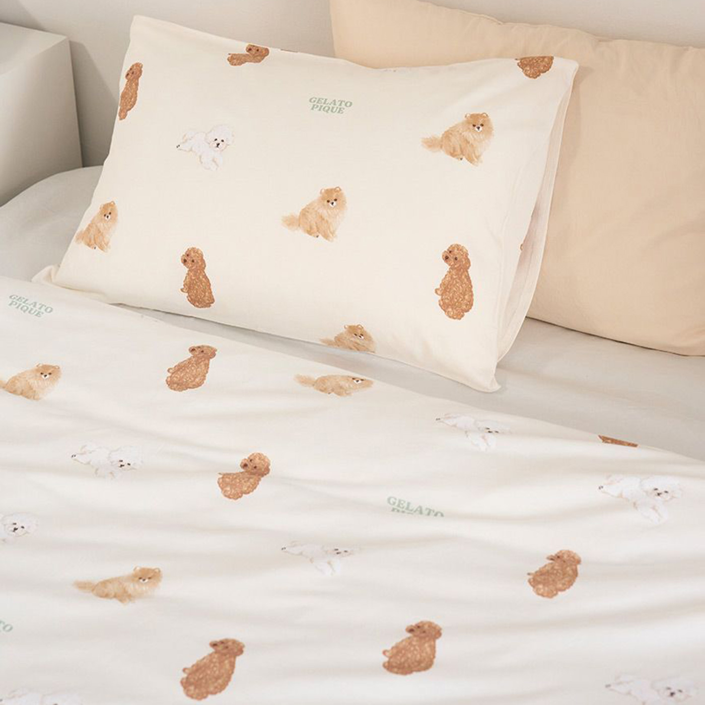 gelato pique（ジェラートピケ） SALE20%OFF DOG柄プリント寝具2点