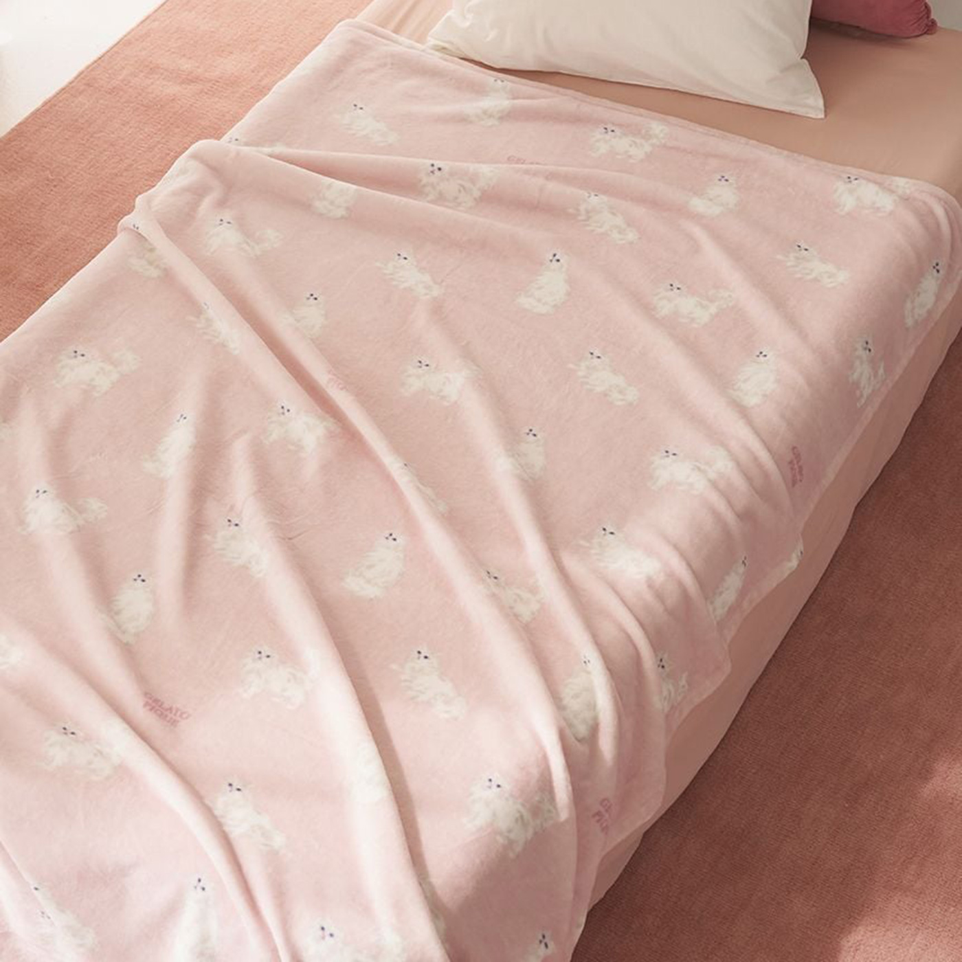 gelato pique（ジェラートピケ） Sleep CAT柄コットン毛布 psgg262806