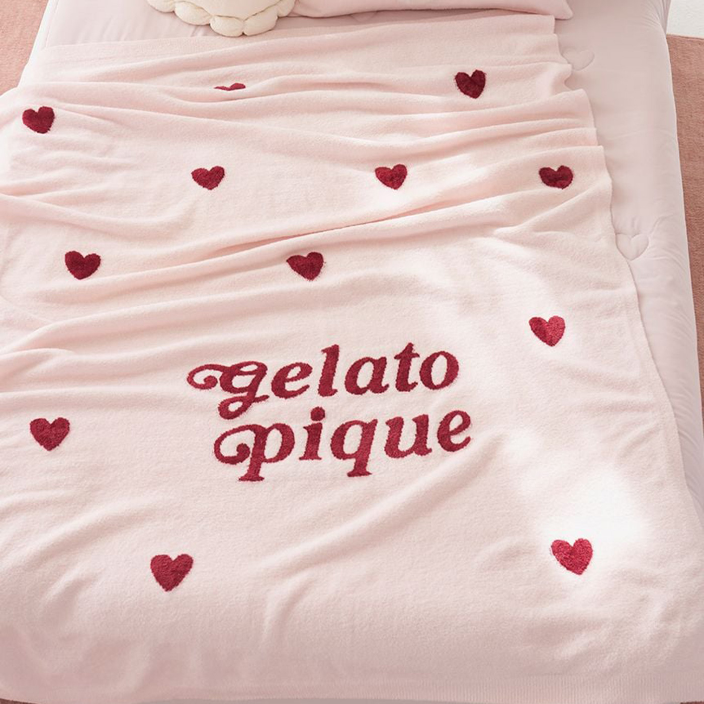 gelato pique（ジェラートピケ） Sleep ハートロゴジャガード マルチ