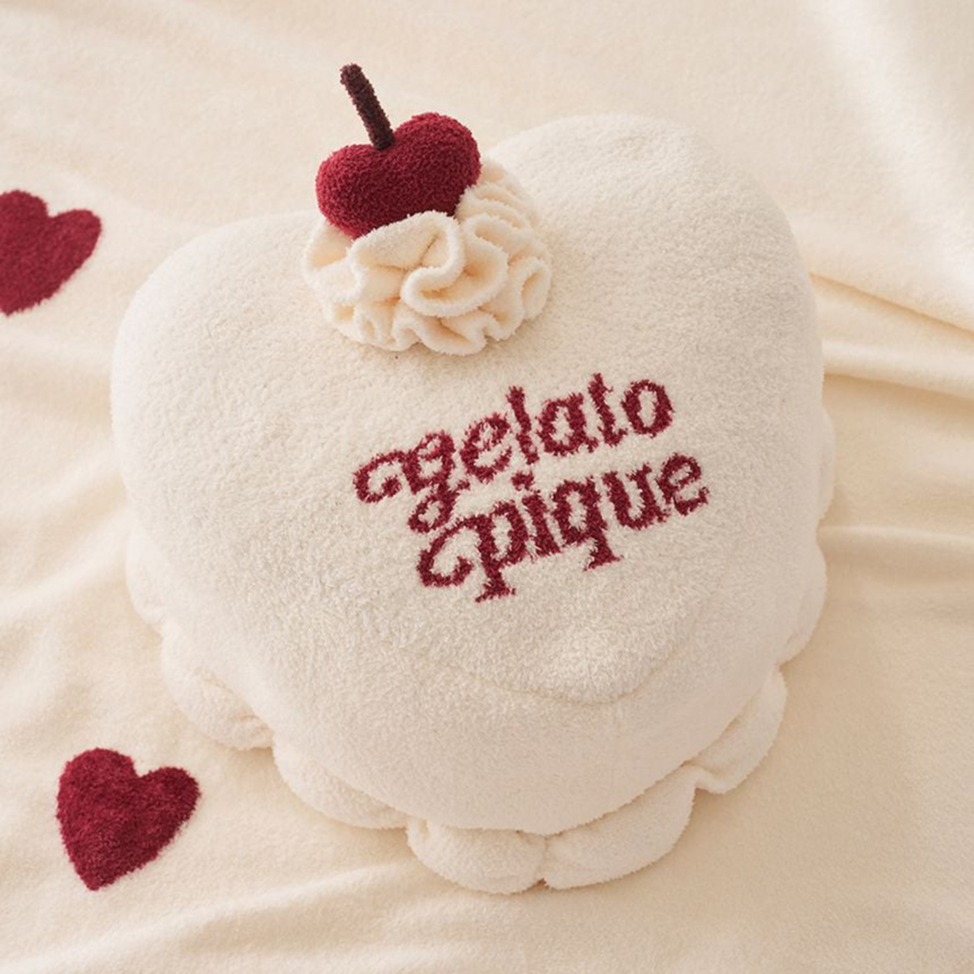 gelato pique（ジェラートピケ） Sleep ハートケーキ お昼寝クッション