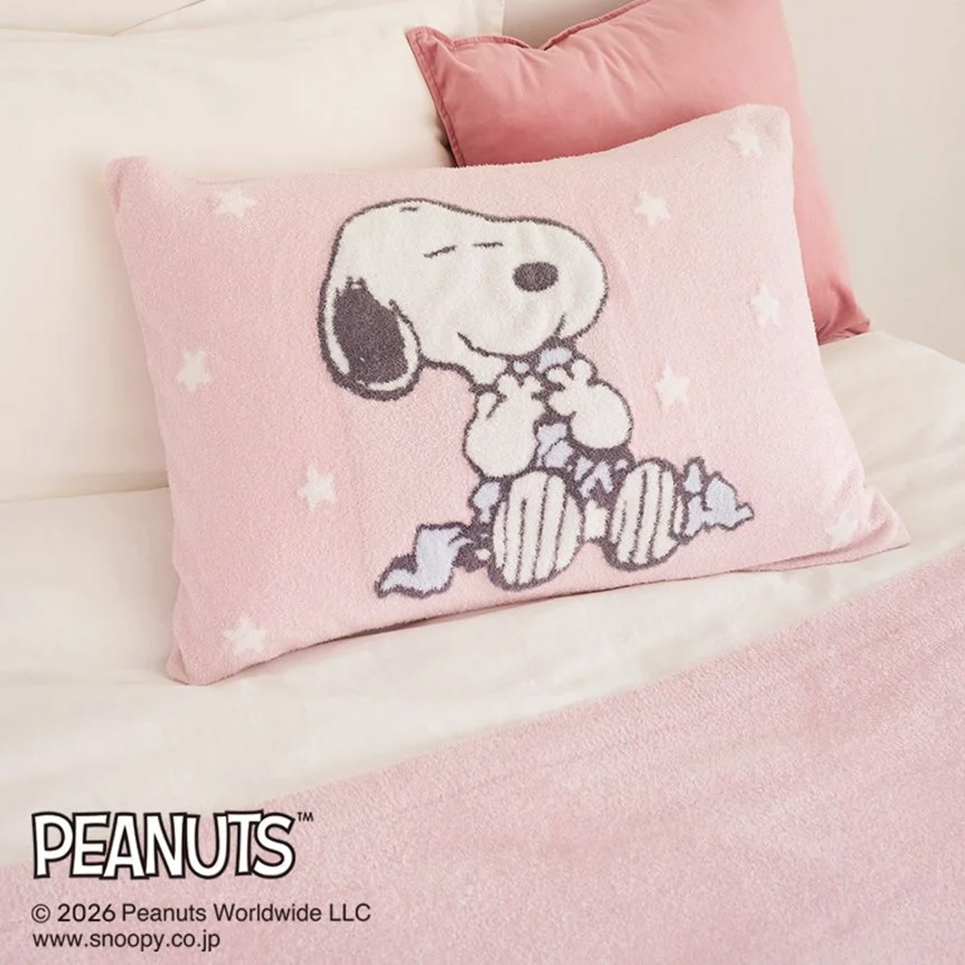 ジェラートピケ・PEANUTSコラボ未使用スヌーピー・ジャガードマルチカバー gelato pique（ジェラートピケ） gelato pique PEANUTS Sleep スムー