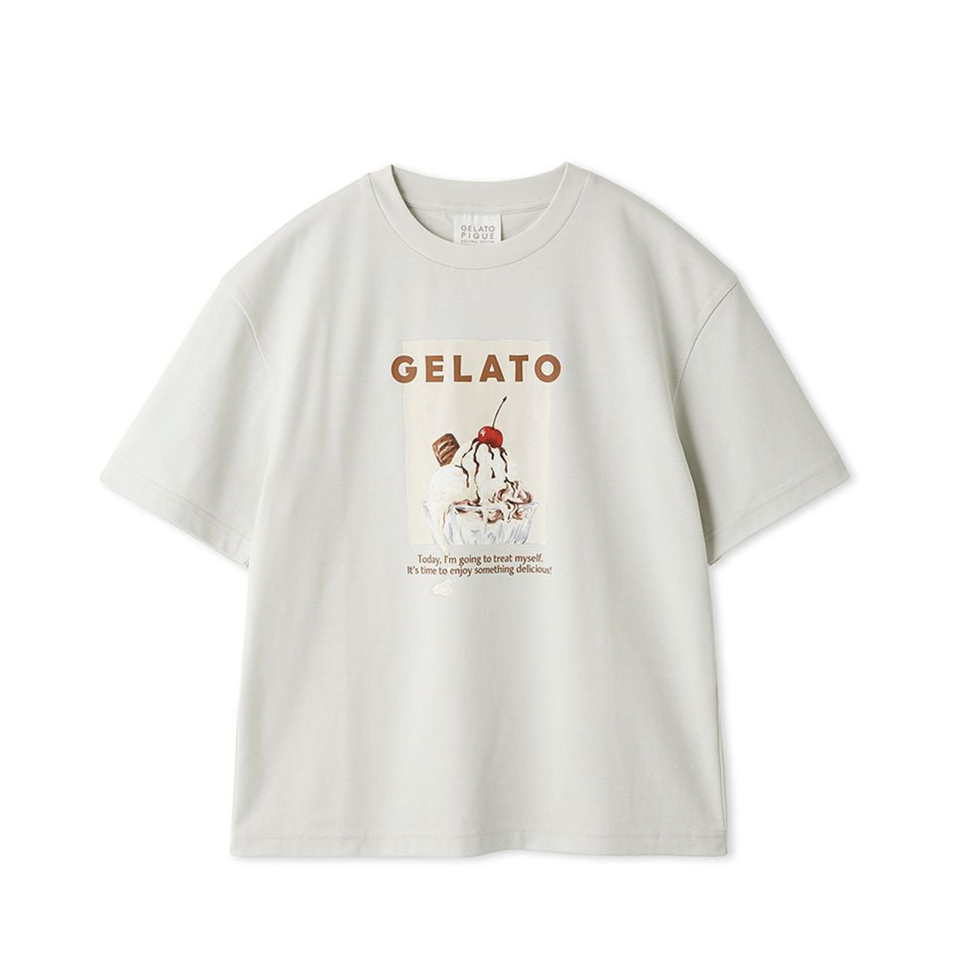 gelato pique（ジェラートピケ） 接触冷感 HIGH CALORIEワンポイントT