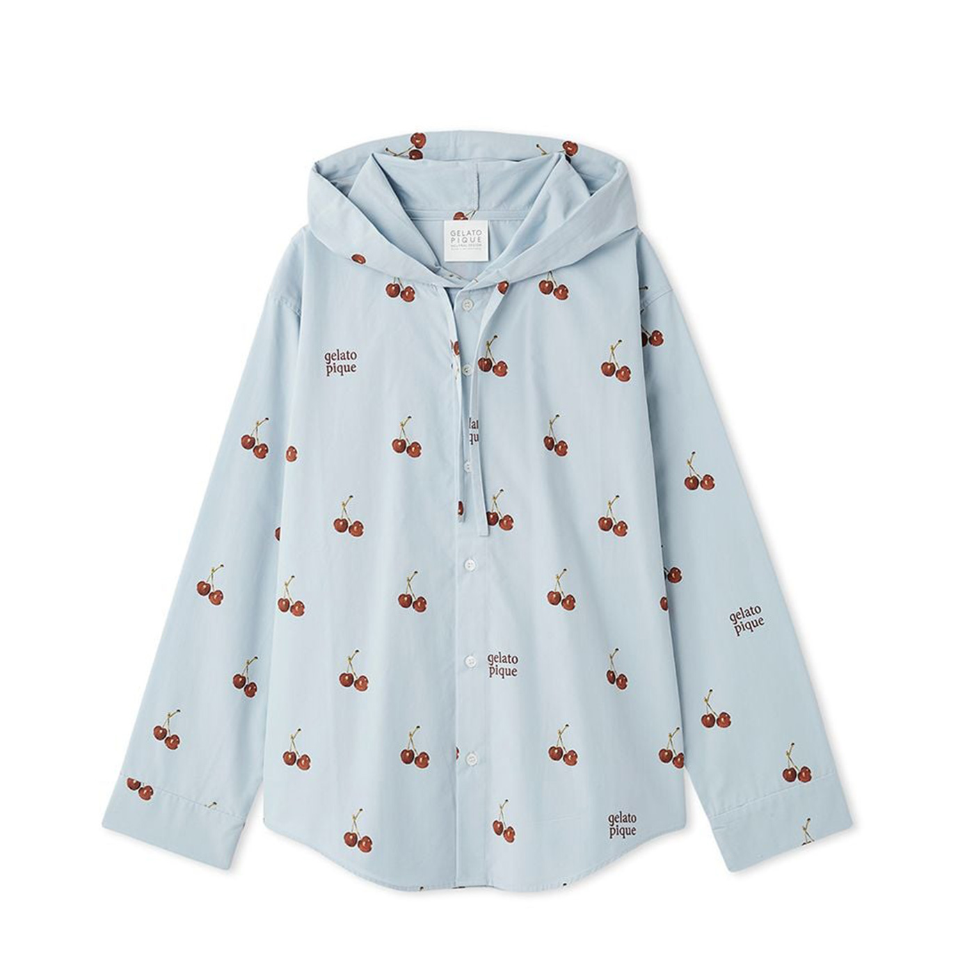 gelato pique（ジェラートピケ） SALE30%OFF UNISEX チェリー柄シャツ