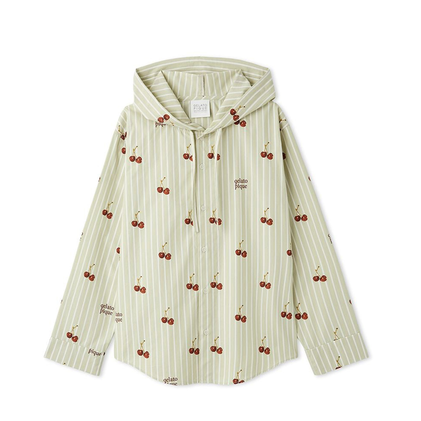 gelato pique（ジェラートピケ） SALE30%OFF UNISEX チェリー柄シャツ