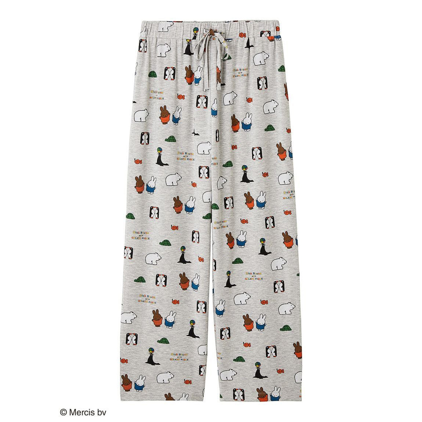 ジェラートピケ　Dick Bruna 総柄ネルロングパンツ　ミッフィー　ボリス ジェラートピケ Dick Bruna 総柄ネルロングパンツ ミッフィー