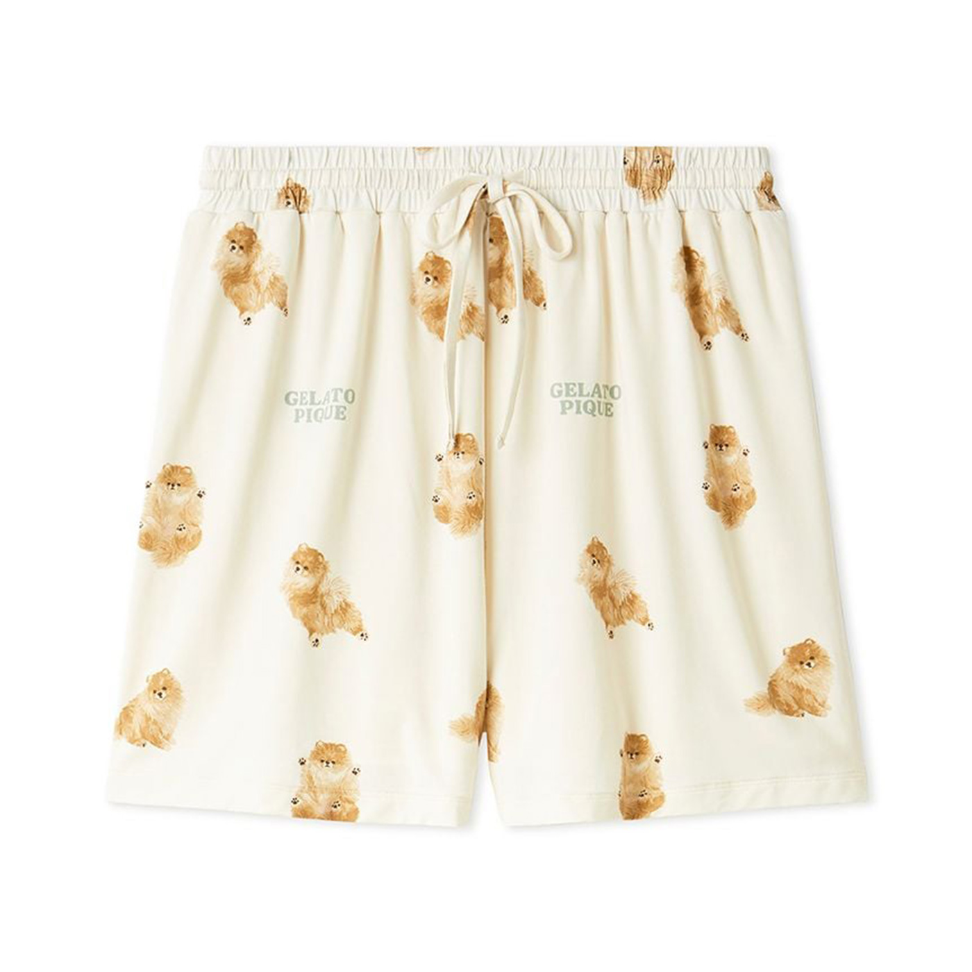 PIQUE 犬プリント ルームウェアセット gelato pique（ジェラートピケ） ドッグ柄ショートパンツ pwcp261259