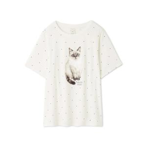 gelato pique  CATドット柄ワンポイントTシャツ pwct242293 ジェラピケ レ...