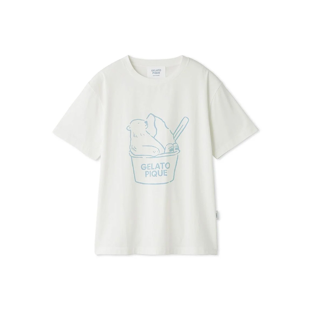 gelato pique COOL しろくまワンポイントTシャツ pwct242355 ジェラピケ ...