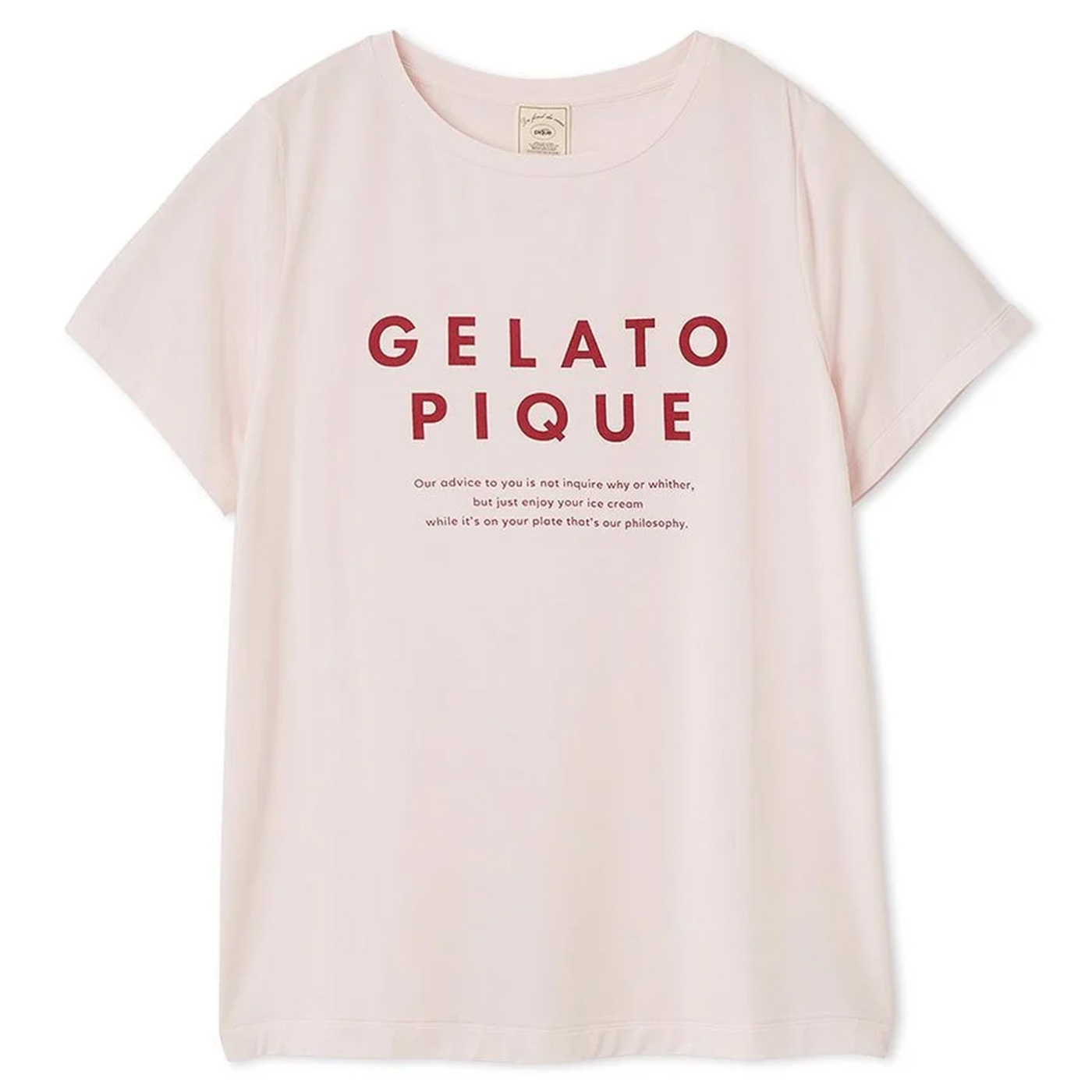 すぐ届く gelato pique* レーヨンロゴ ルームウェア Tシャツ 接触冷感】カラーレーヨンロゴTシャツ(カットソー・Tシャツ