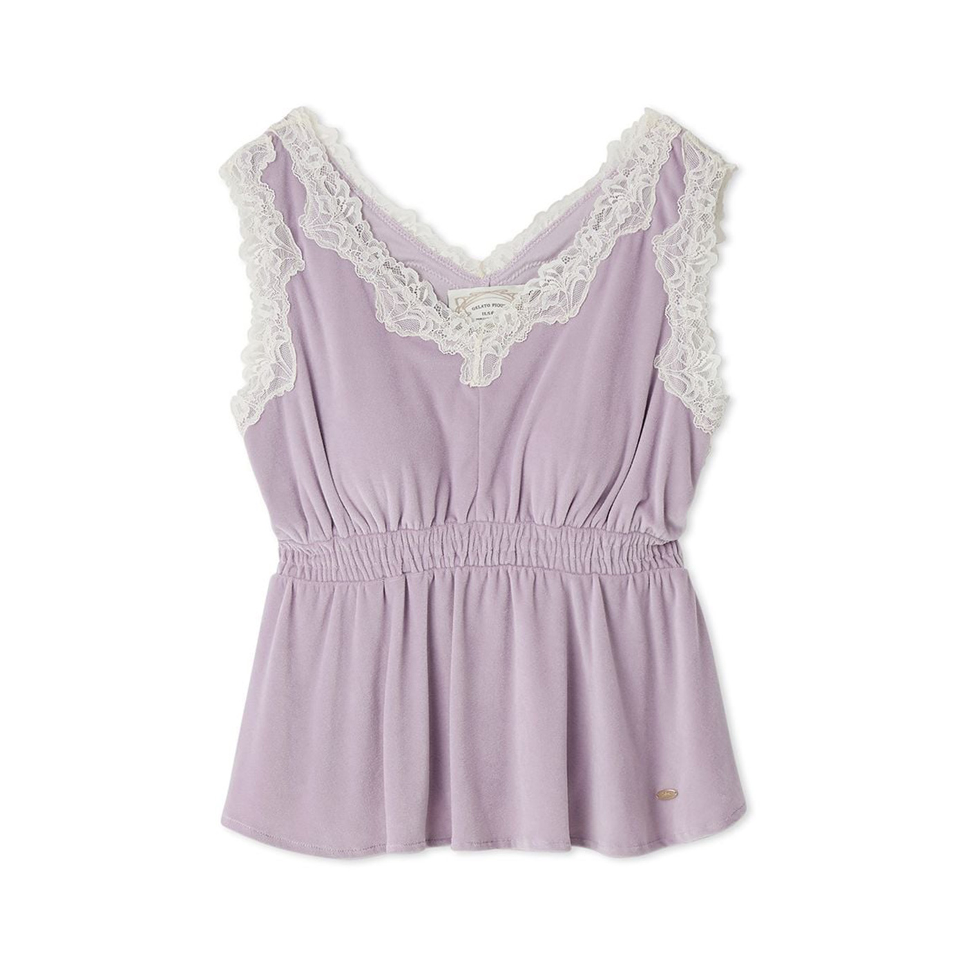 gelato pique（ジェラートピケ） SALE30%OFF MUCHA ベロア×レース
