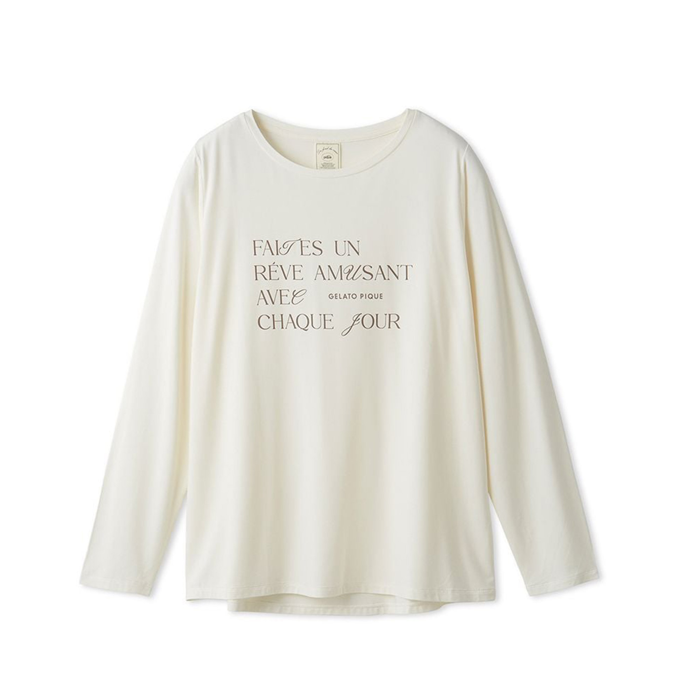 gelato pique（ジェラートピケ） フェミニンレーヨンロゴロンT