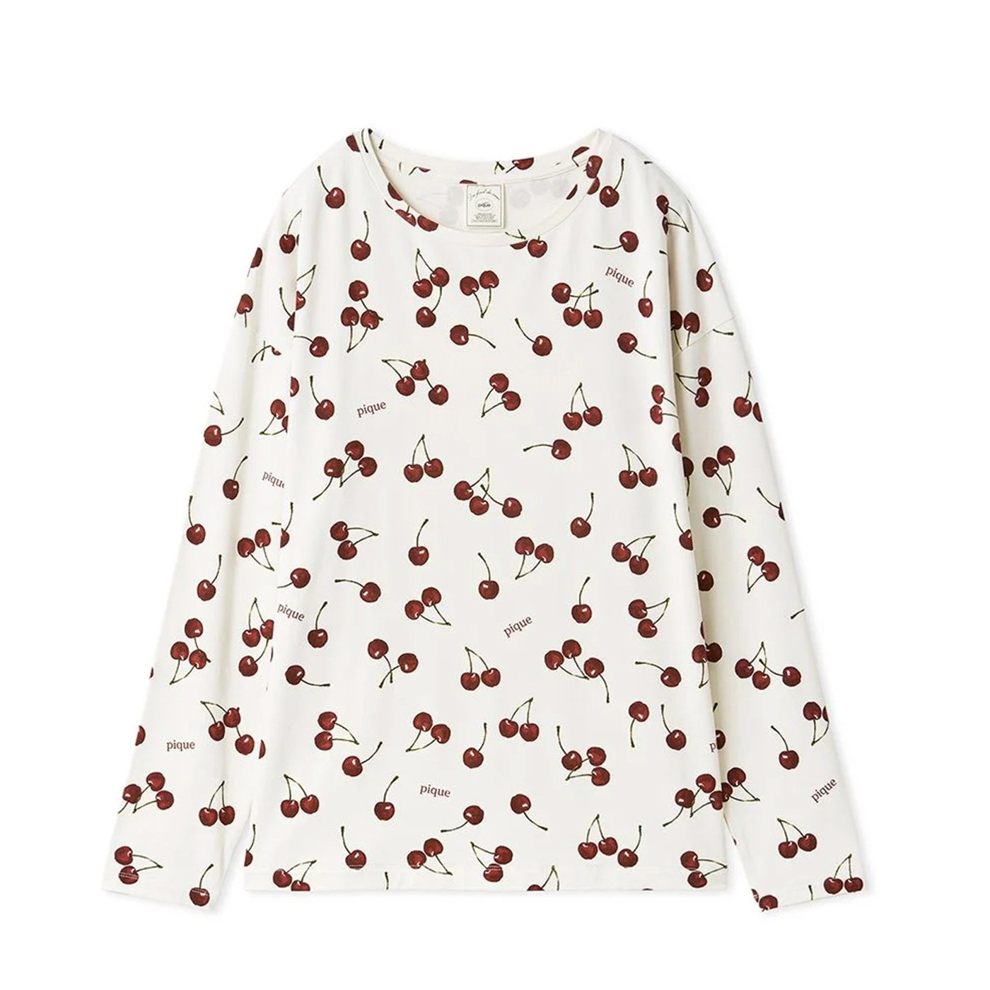 gelato pique（ジェラートピケ） チェリー柄ロンT pwct261253