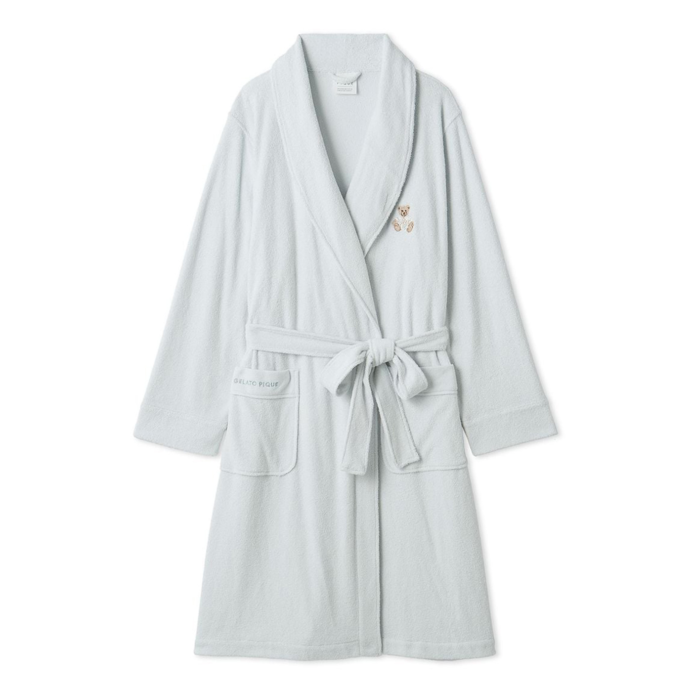 gelato pique（ジェラートピケ） 吸水パイルベア刺繍ガウン pwct261275