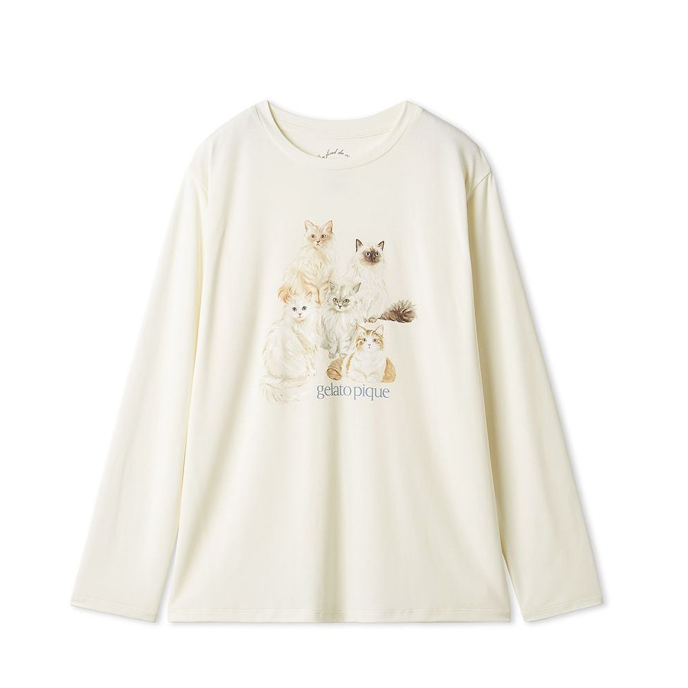 gelato pique（ジェラートピケ） キャットワンポイントロンT
