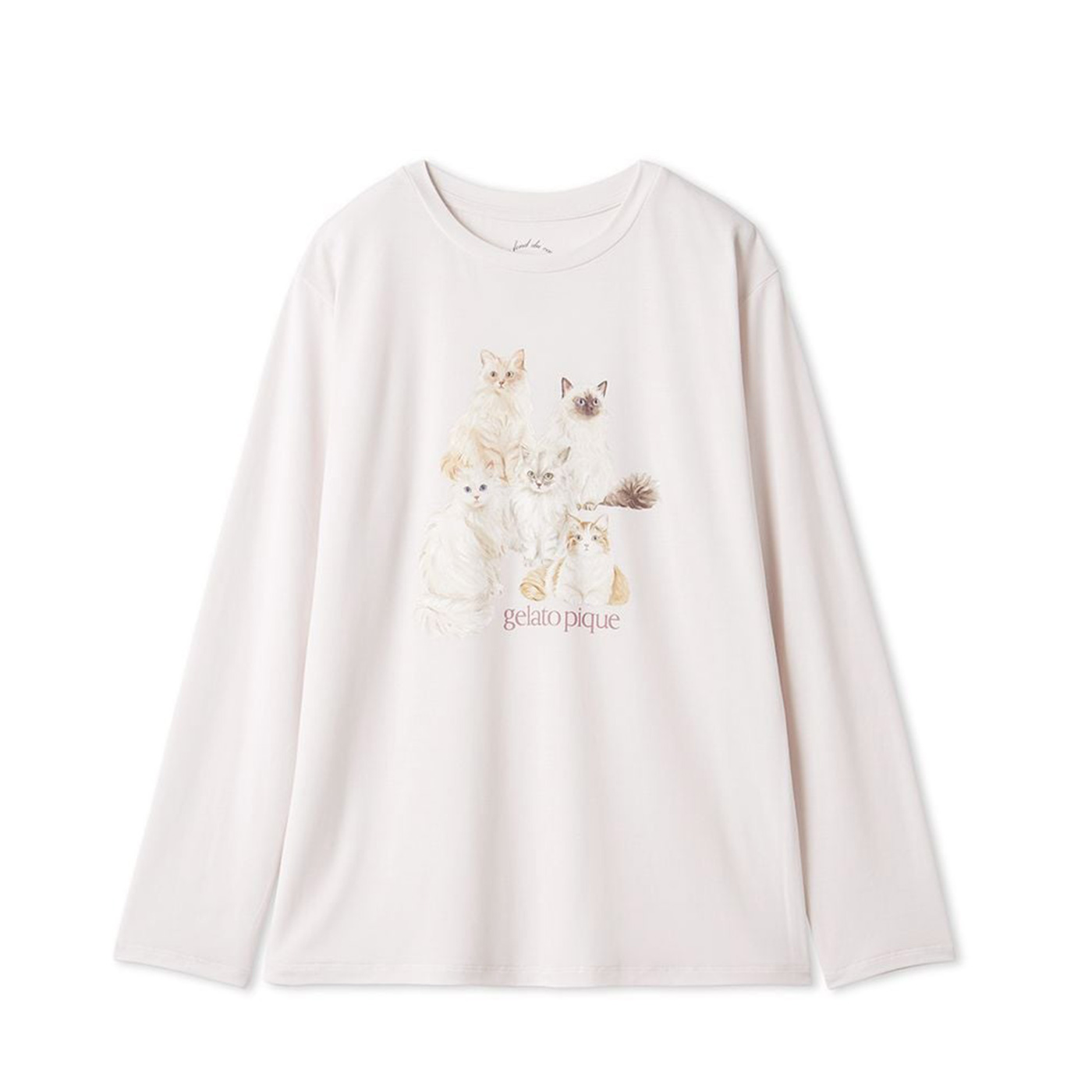 gelato pique（ジェラートピケ） キャットワンポイントロンT