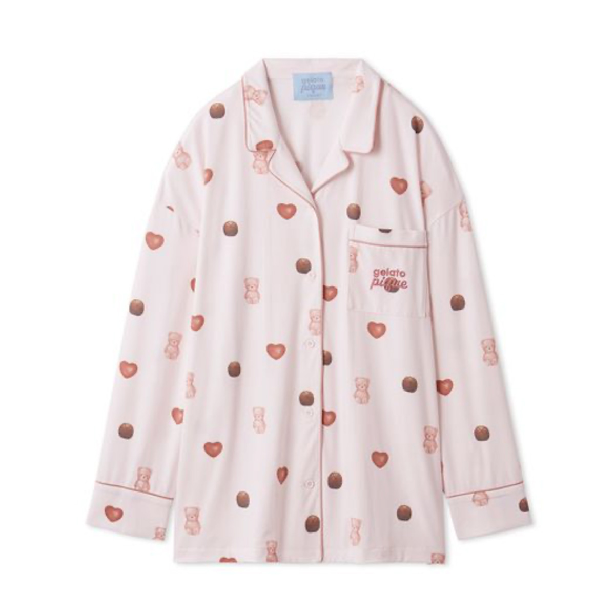 gelato pique（ジェラートピケ） gelato pique Valentine 総柄シャツ