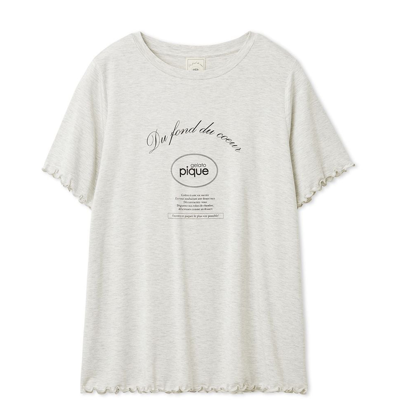 gelato pique（ジェラートピケ） レーヨンロゴメローTシャツ