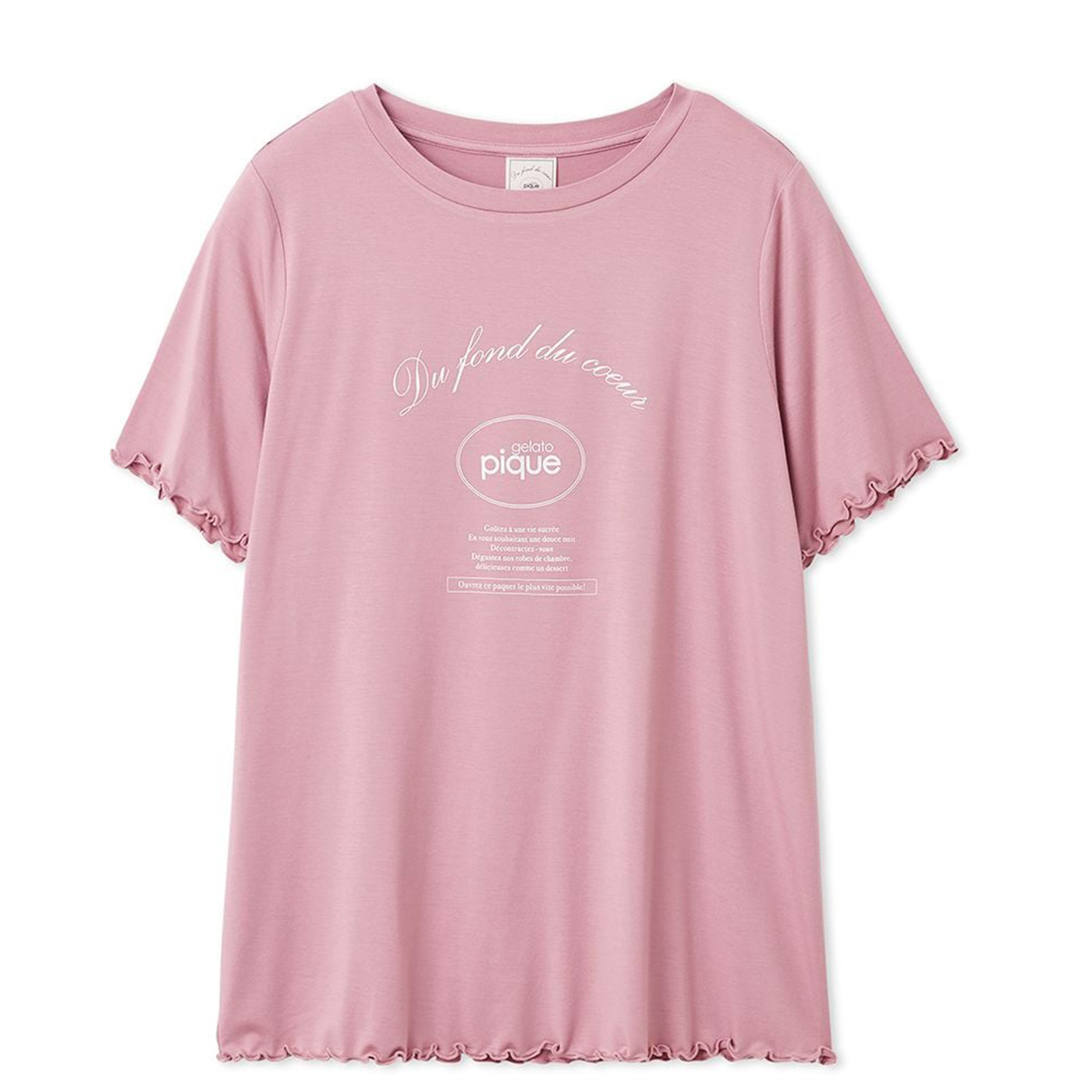 gelato pique（ジェラートピケ） レーヨンロゴメローTシャツ