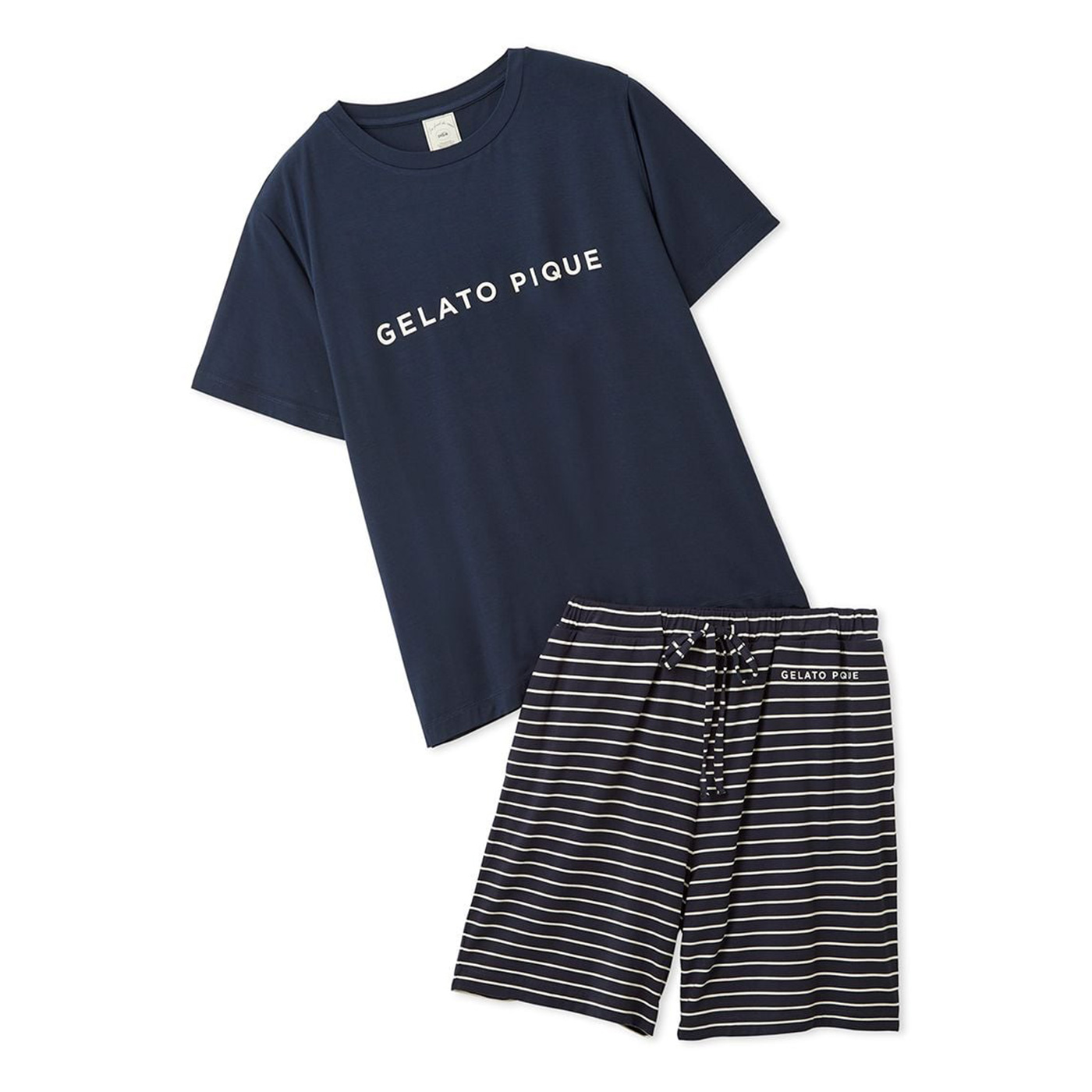 gelato pique（ジェラートピケ） レーヨンロゴTシャツ&ボーダーハーフ