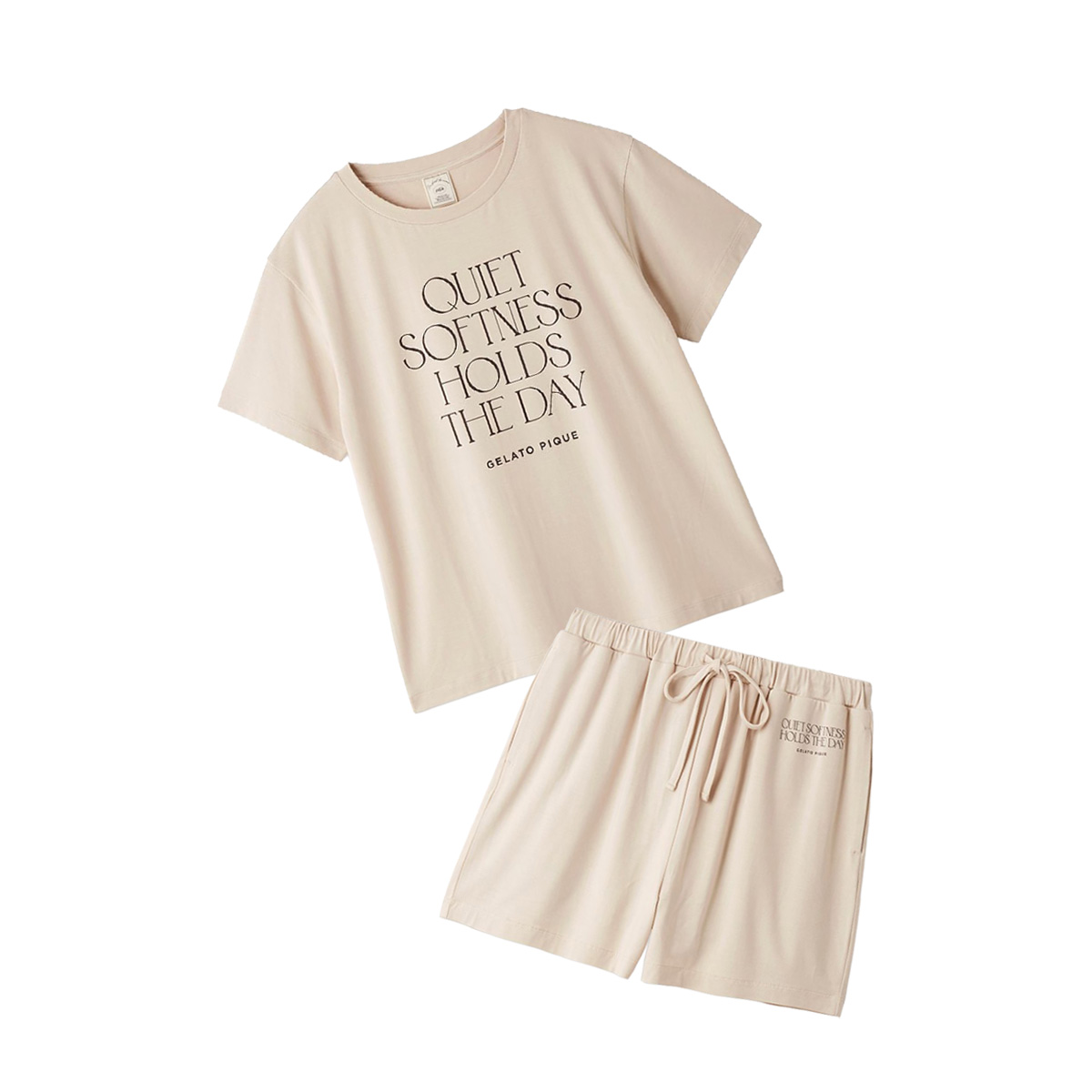 gelato pique（ジェラートピケ） 接触冷感 レーヨンロゴTシャツ