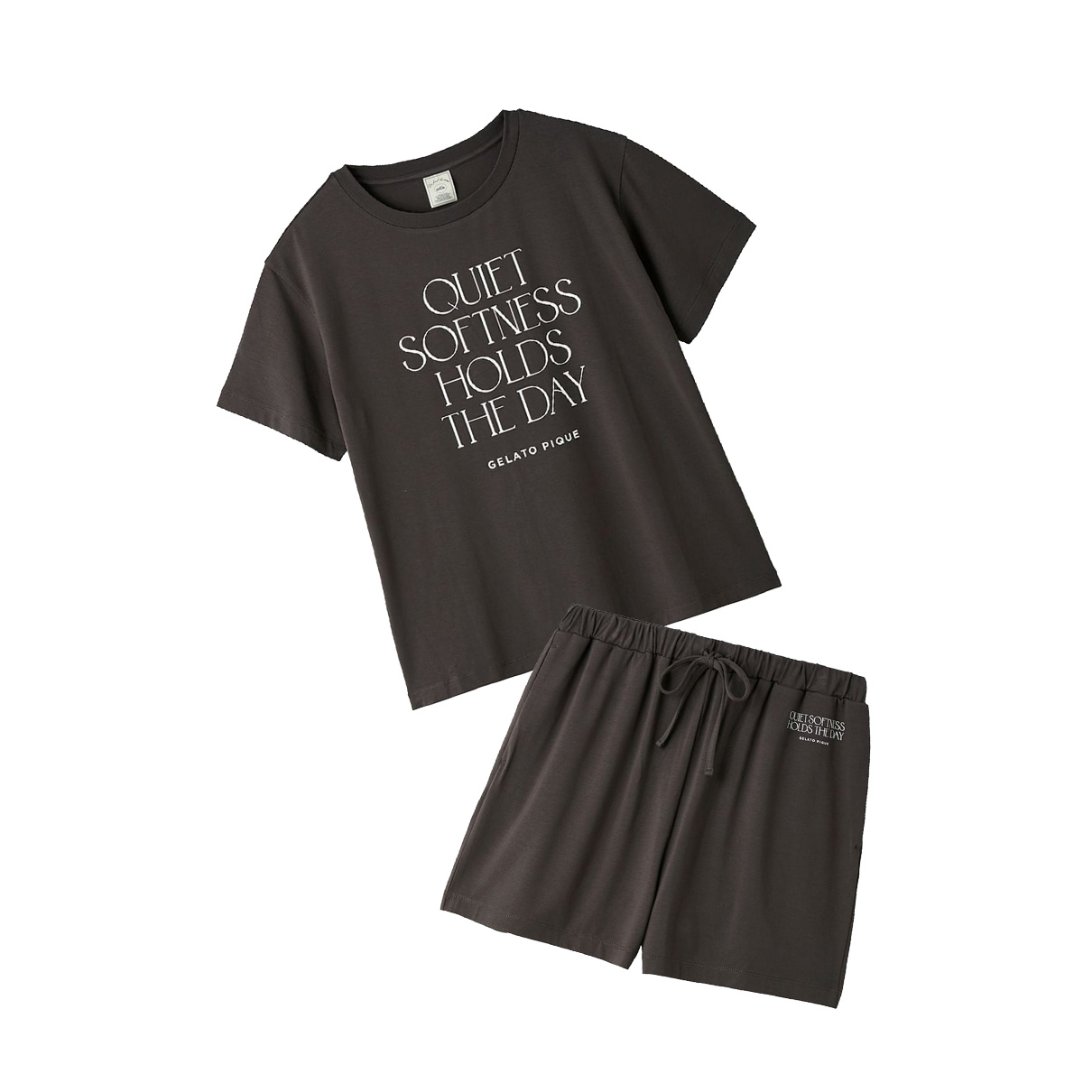 gelato pique（ジェラートピケ） 接触冷感 レーヨンロゴTシャツ