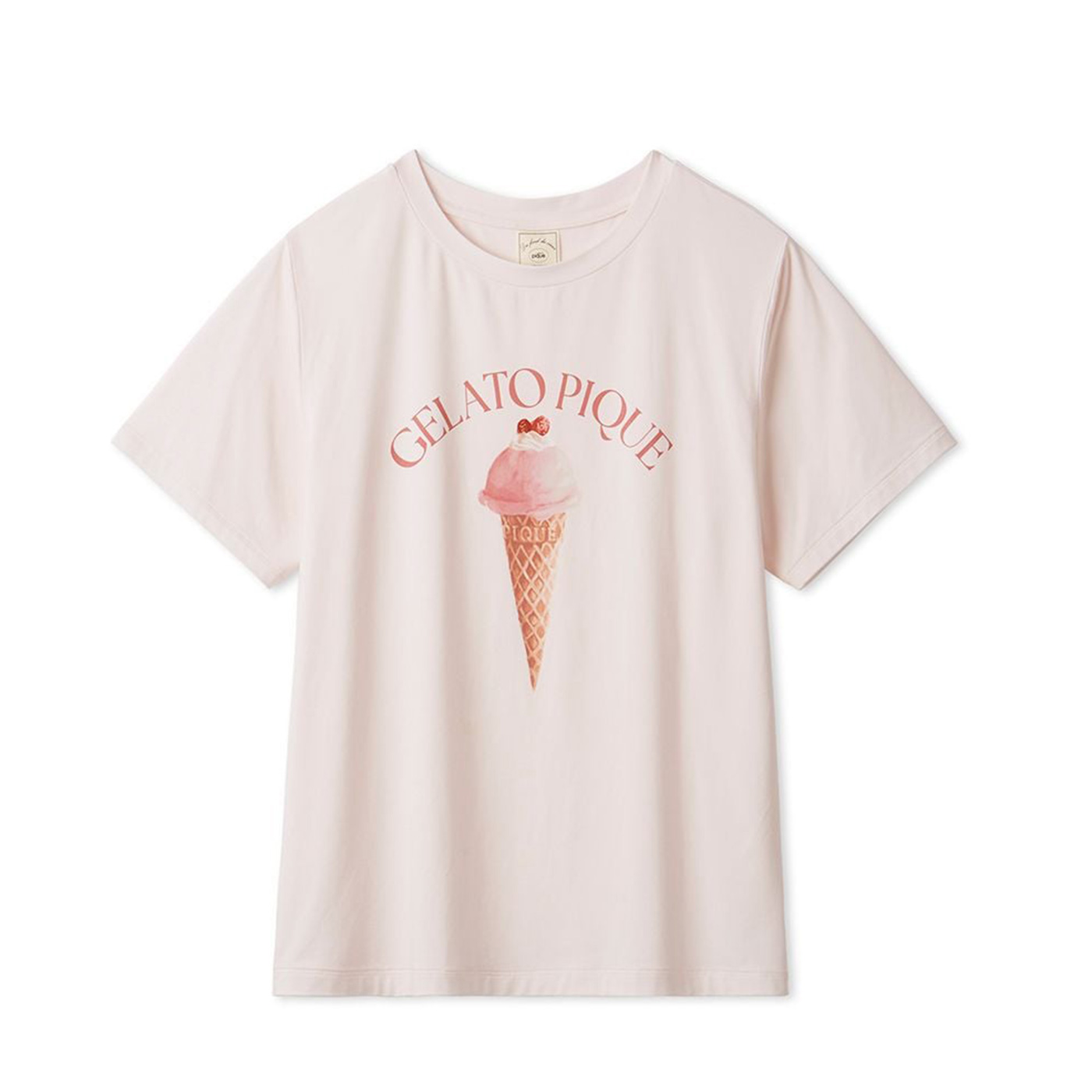 gelato pique（ジェラートピケ） 接触冷感 ソルベワンポイントTシャツ