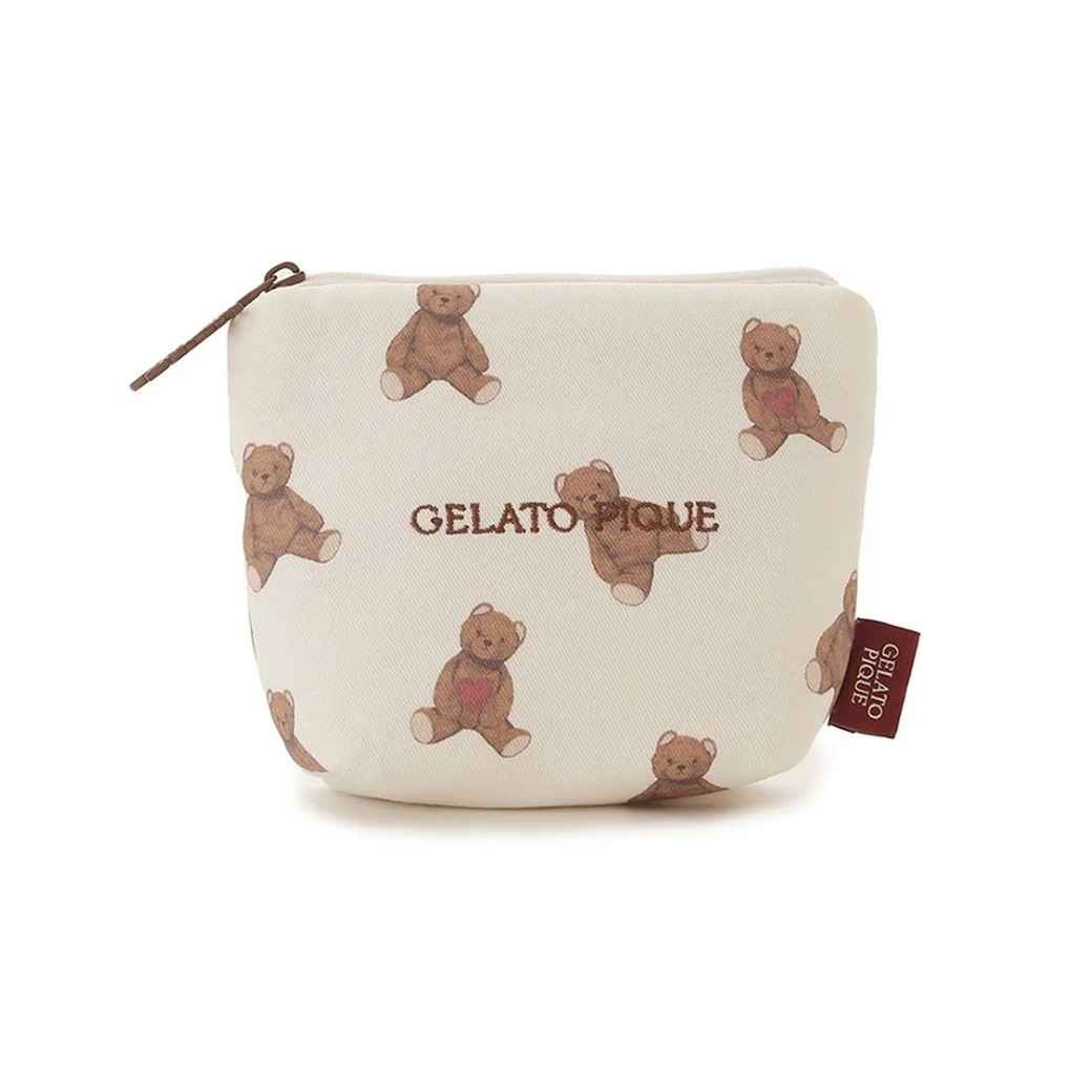 新品タグ付きGELATO PIQUE ホリデーベア テディベア柄 ジェラピケ gelato pique」ブランドを象徴するくまのぬいぐるみモチーフ