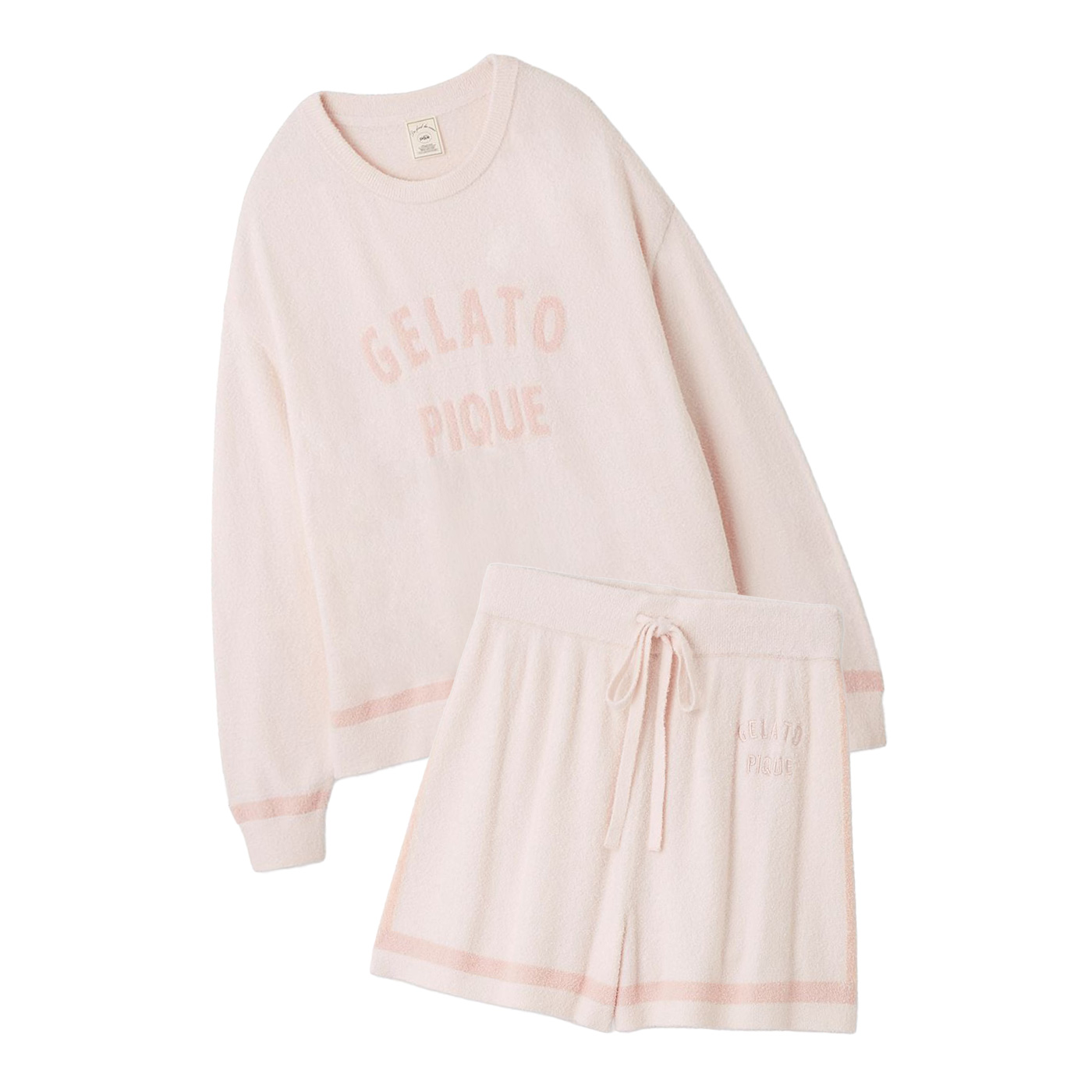 GELATO PIQUE セーターとショートパンツ セット スムーズィーネッププルオーバー＆ショートパンツセット