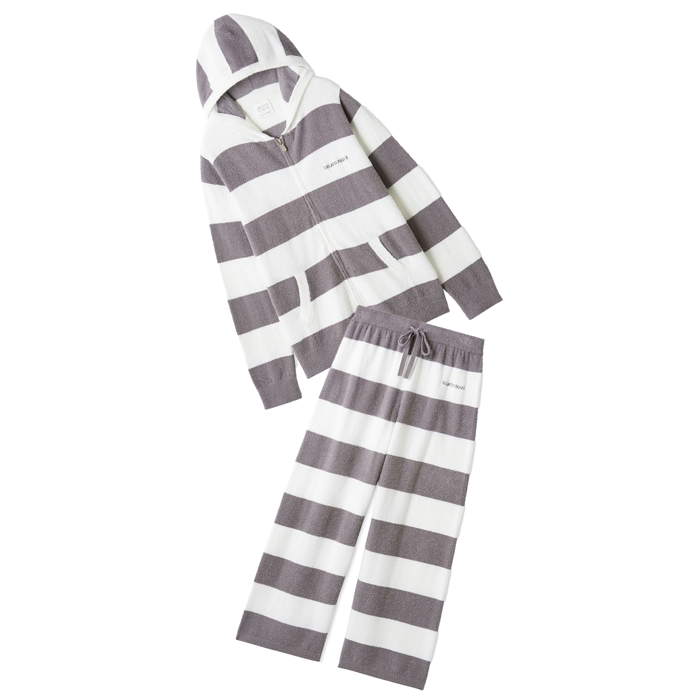 gelato pique（ジェラートピケ） スムーズィー2ボーダーパーカー